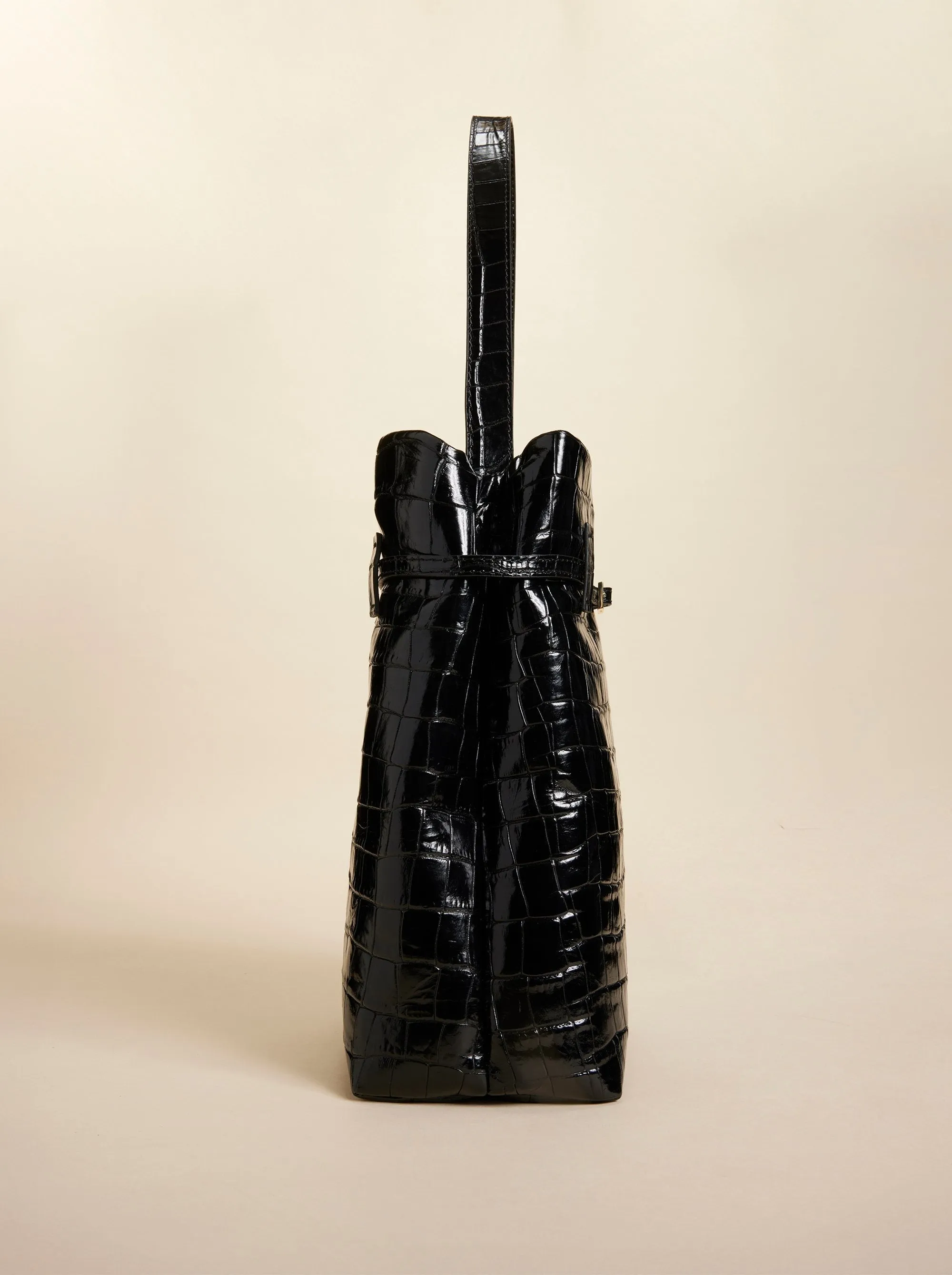 Tote du Jour Black Croc sold by Manu Atelier product image thumbnail 2