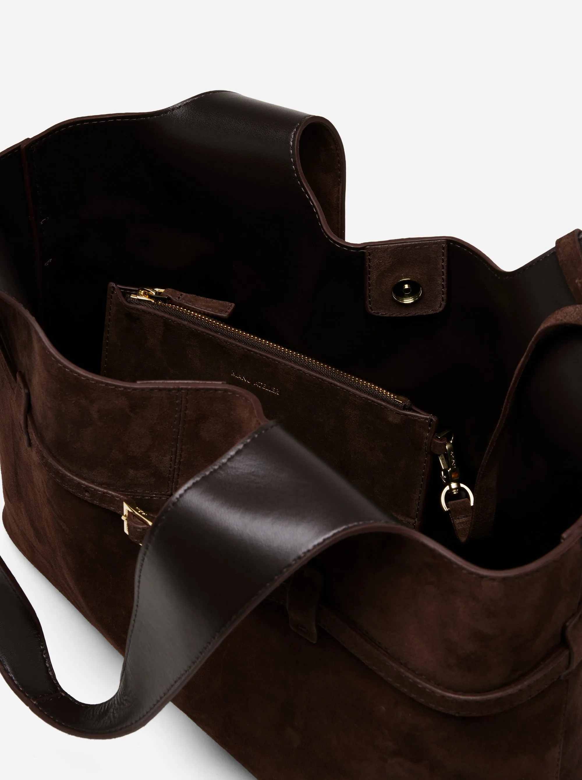 Cambon Cabas Deep Brown Suede sold by Manu Atelier product image thumbnail 2