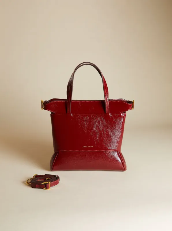 Adnan Tote Rusty Red High Gloss sold by Manu Atelier