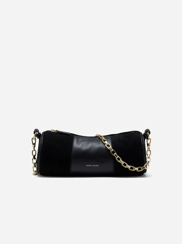 Cylinder Black Suede & Black Soft sold by Manu Atelier