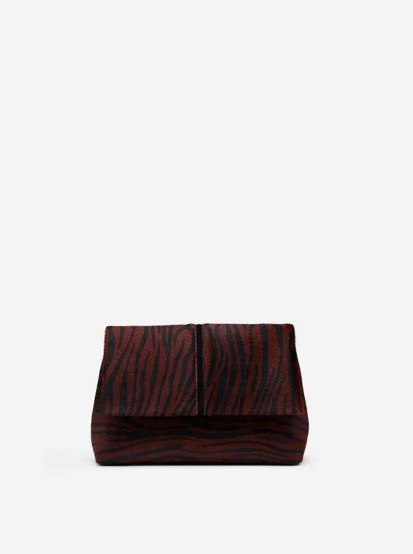 The Fold Bag Brown Zebra & Black sold by Manu Atelier