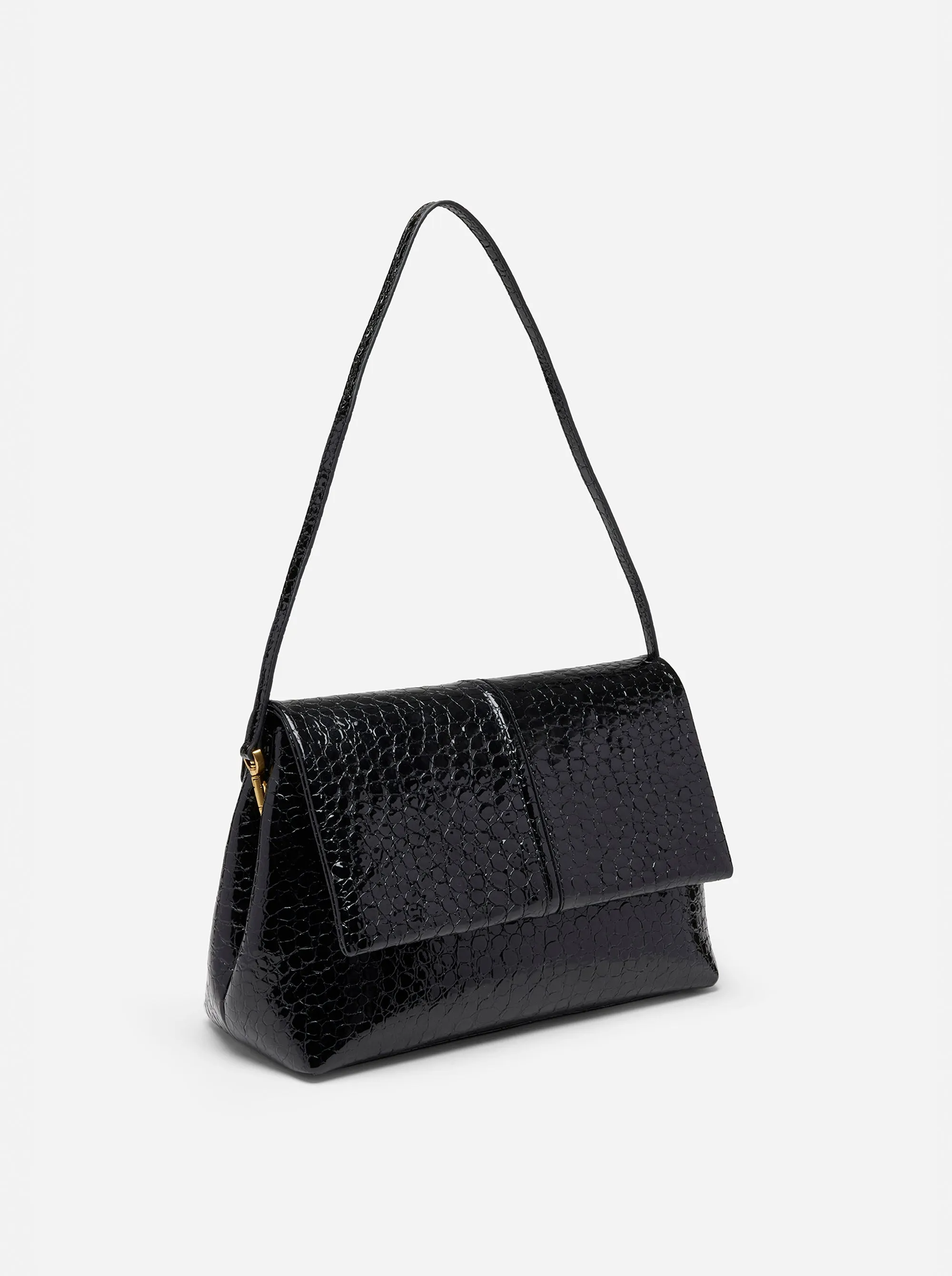 The Fold Bag Black Croc sold by Manu Atelier product image thumbnail 2
