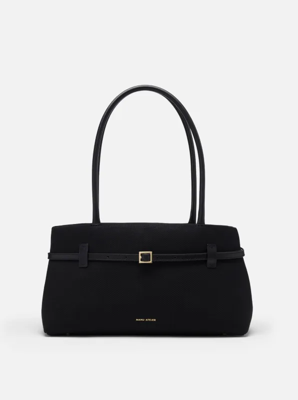 Le Cambon East West Black Canvas made by Manu Atelier