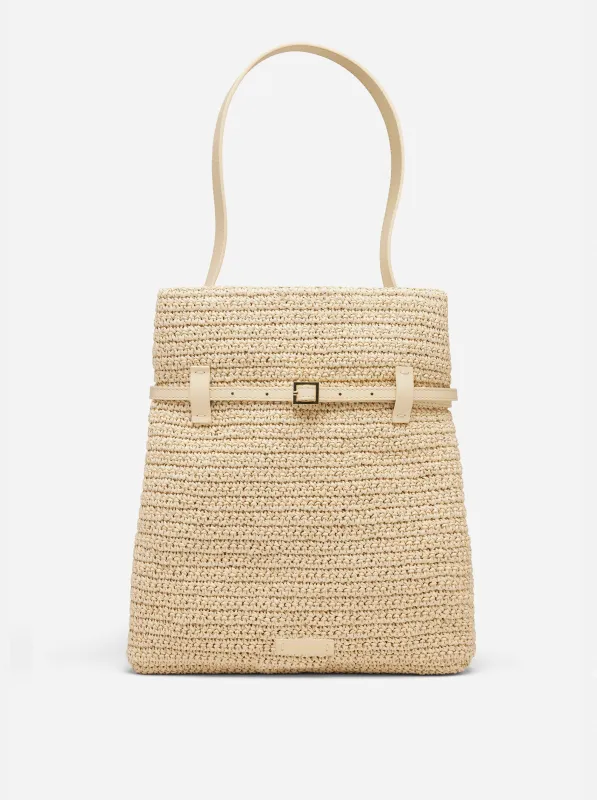 Tote du Jour Ecru Crochet & Vanilla Soft made by Manu Atelier