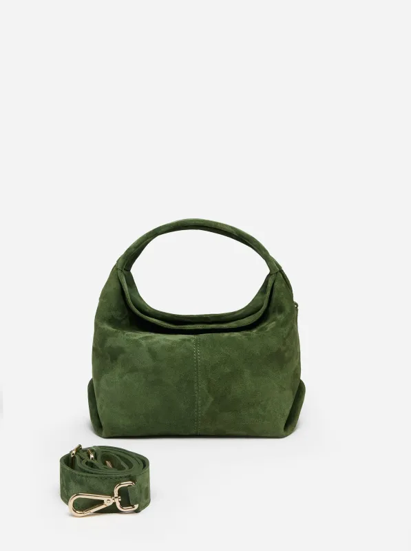 Mini Gala Green Velvet Suede made by Manu Atelier