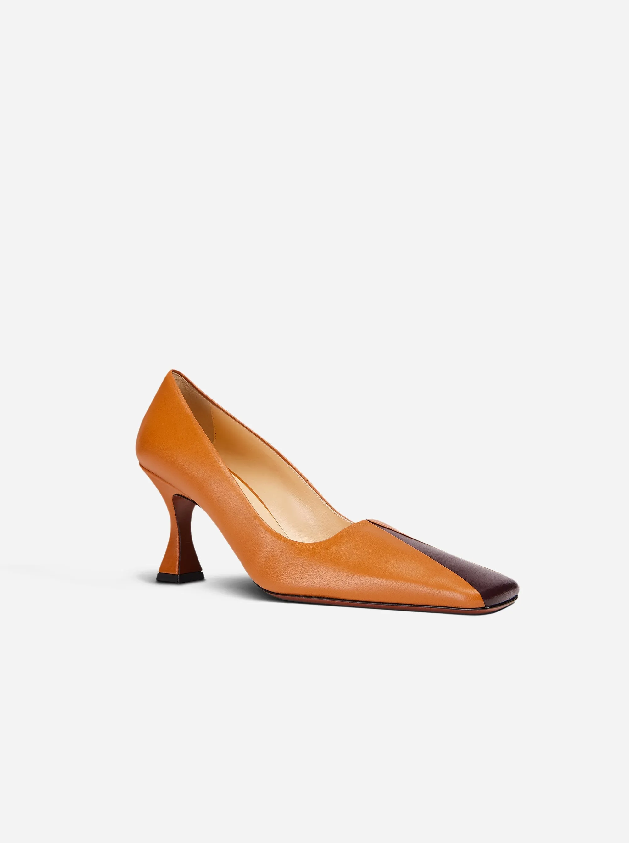 Duck Pumps Orange Camel & Cabarnet sold by Manu Atelier product image thumbnail 2