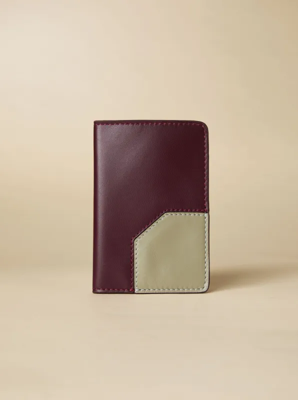 Manu Passport Case Merlot & Sage Soft sold by Manu Atelier