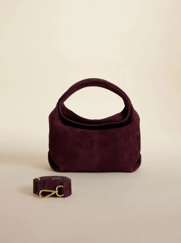 Mini Gala Merlot Suede sold by Manu Atelier