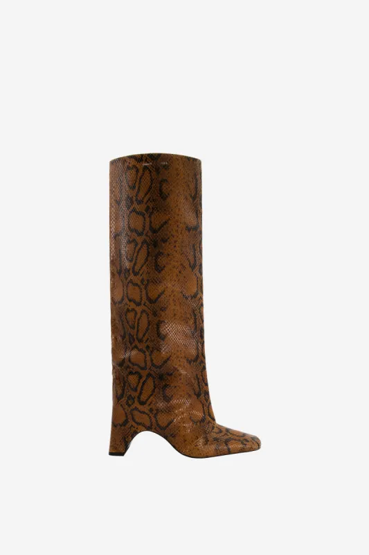 Snake Print Bridge Boot sold by Coperni Paris