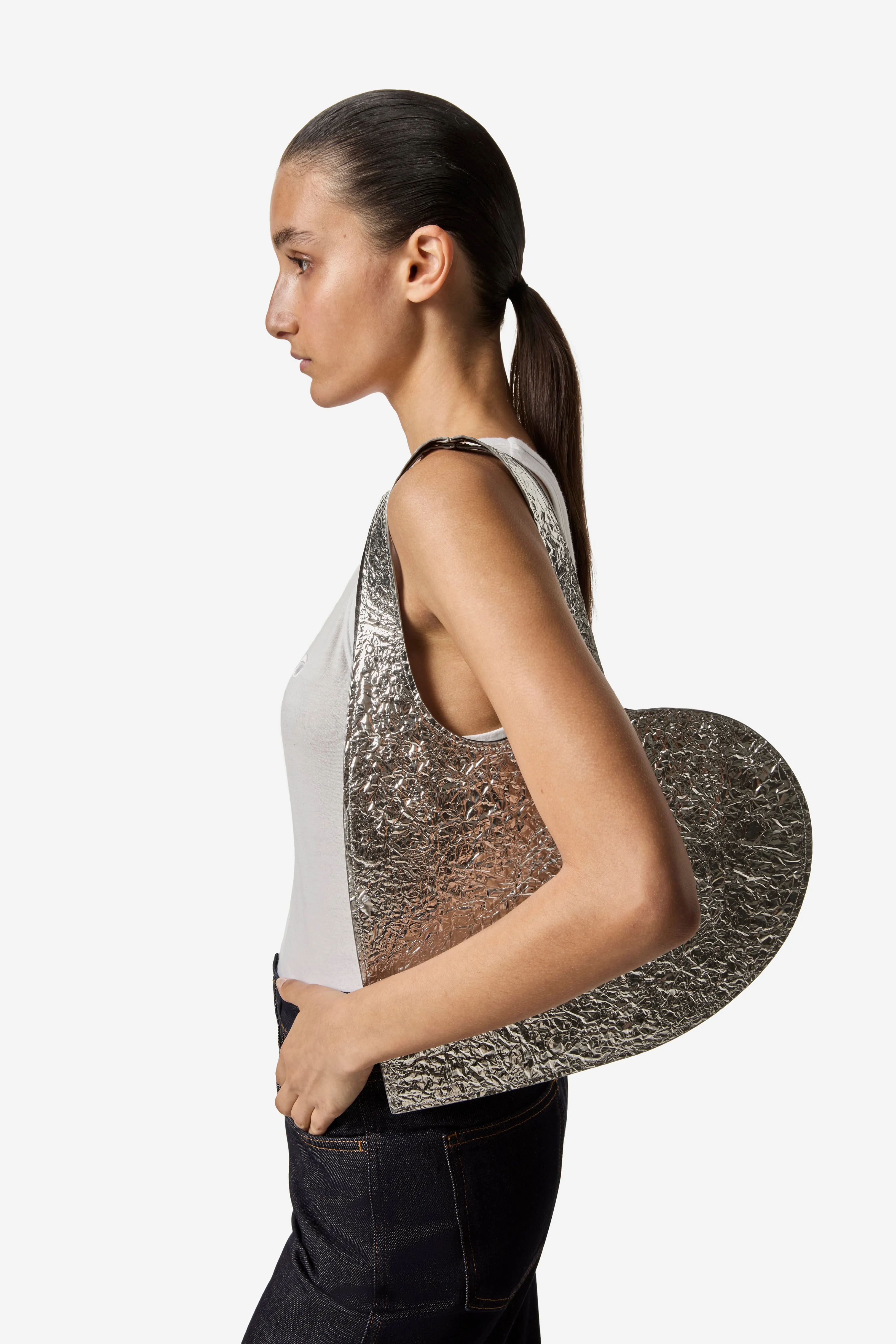 Foil Mini Heart Tote Bag sold by Coperni Paris