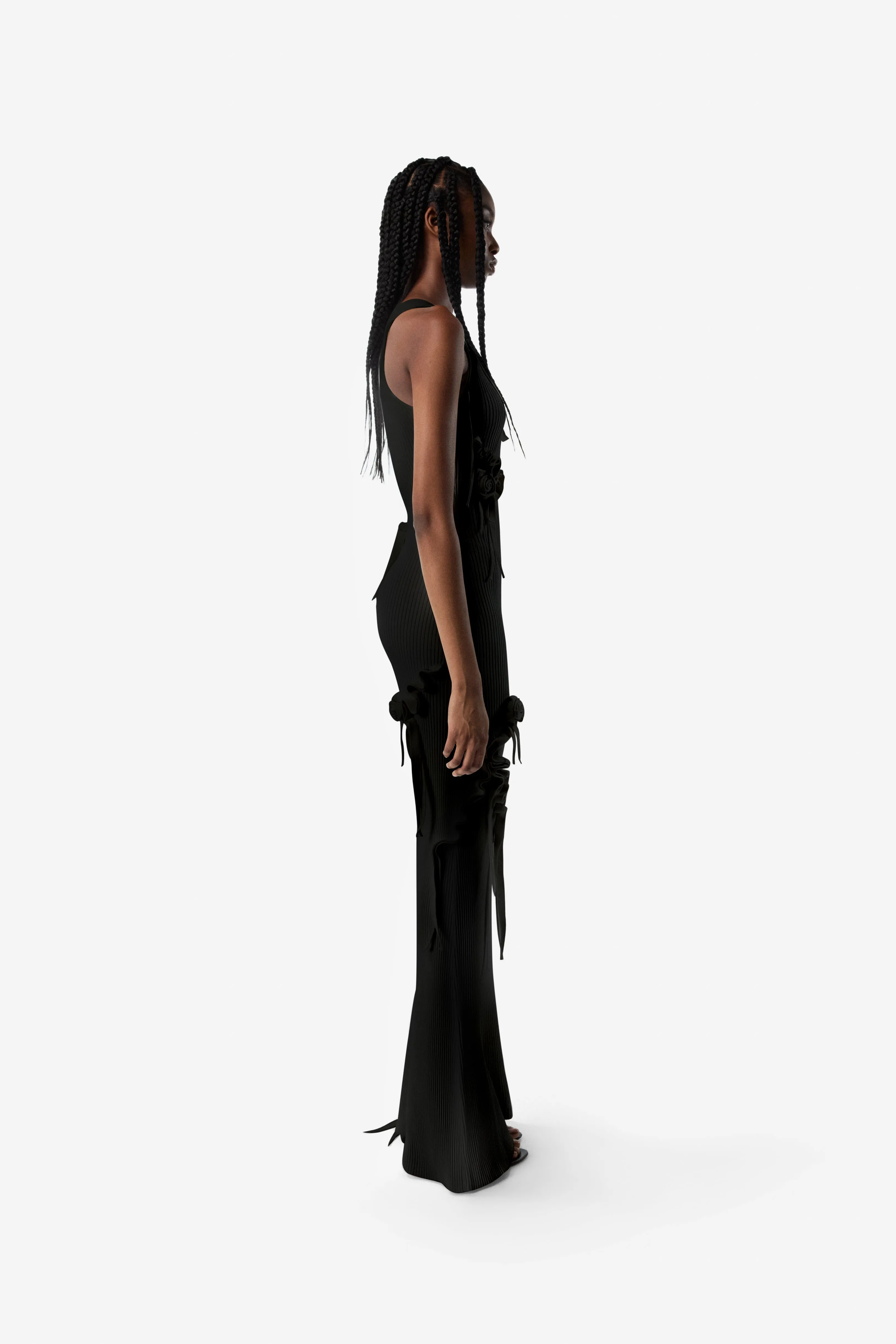 Knitted Ribbon Long Tank Dress sold by Coperni Paris product image thumbnail 3