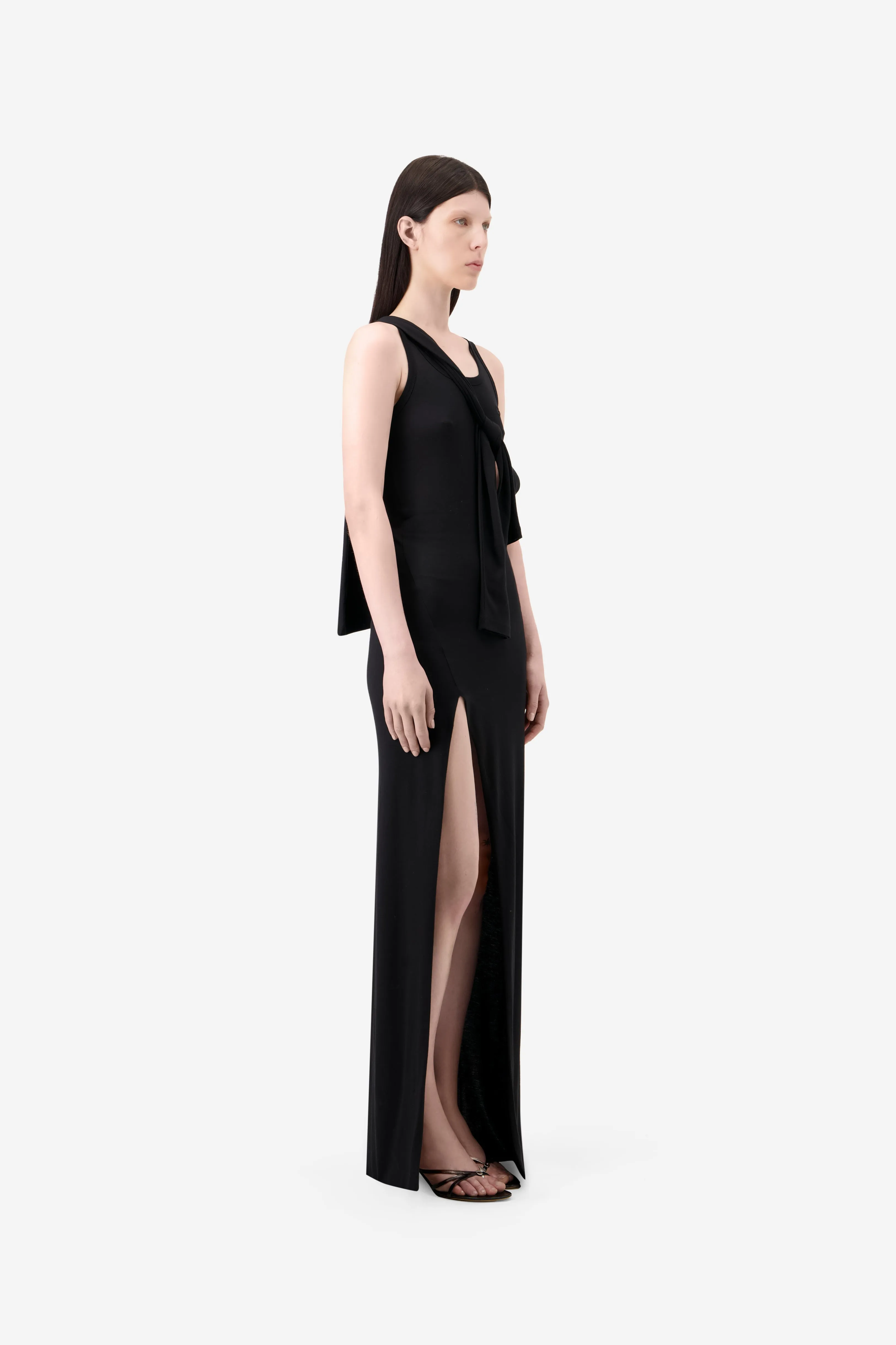 Knotted Jersey Maxi Dress sold by Coperni Paris product image thumbnail 4
