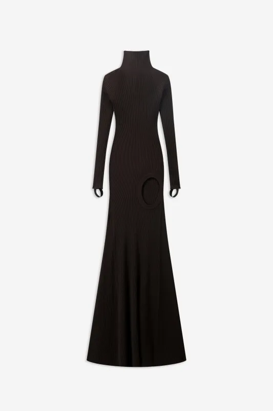 Leg Cut-Out Rib Gown sold by Coperni Paris