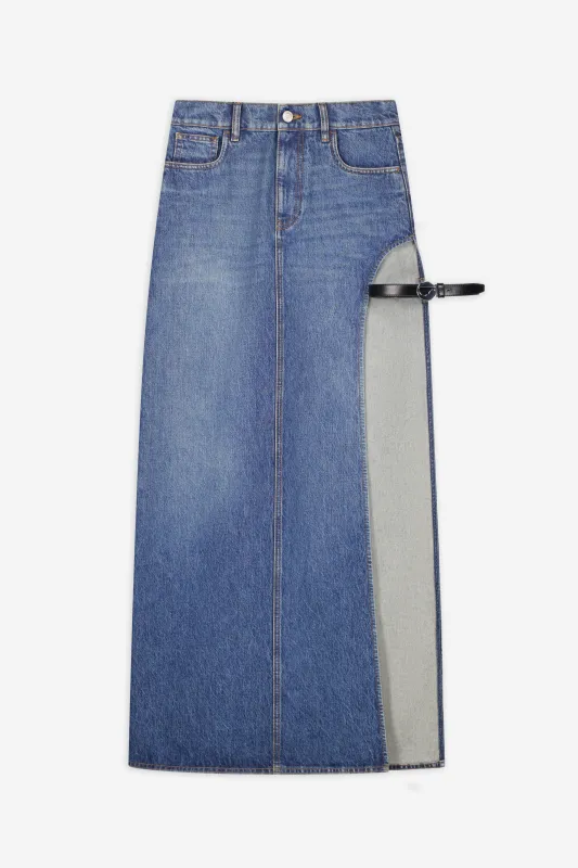 Garter Belt Denim Skirt made by Coperni Paris