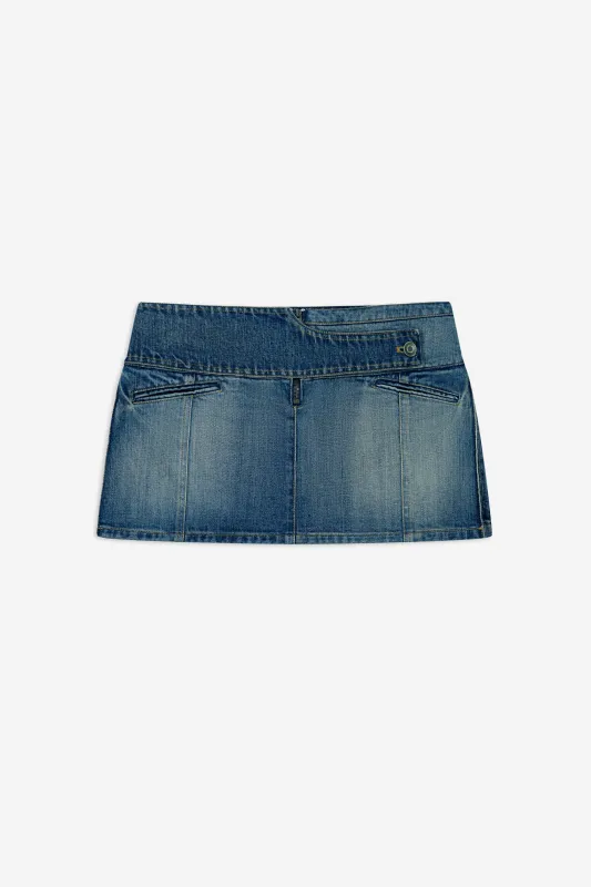 Yoke Denim Skirt sold by Coperni Paris