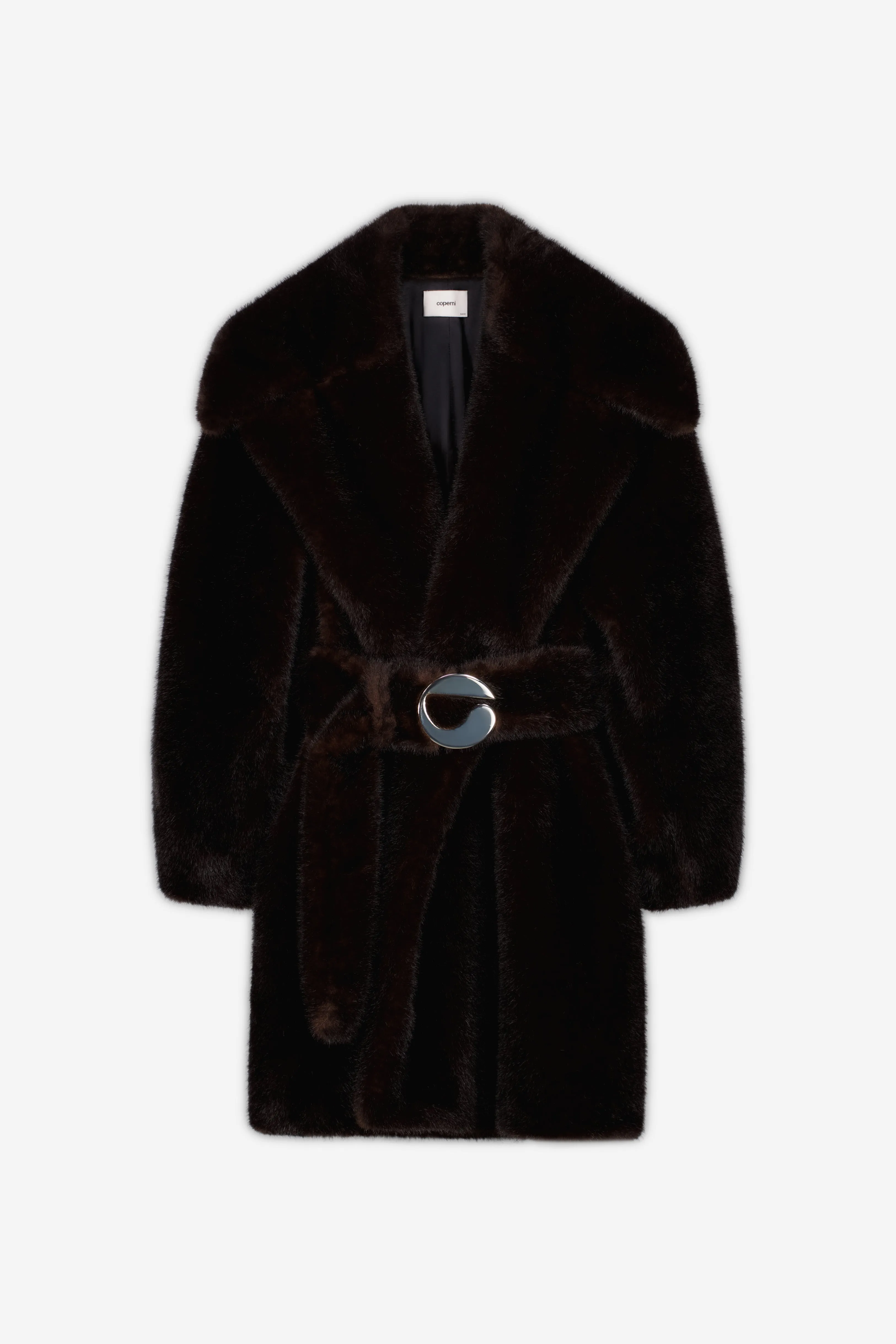 Faux Fur Belted Coat sold by Coperni Paris