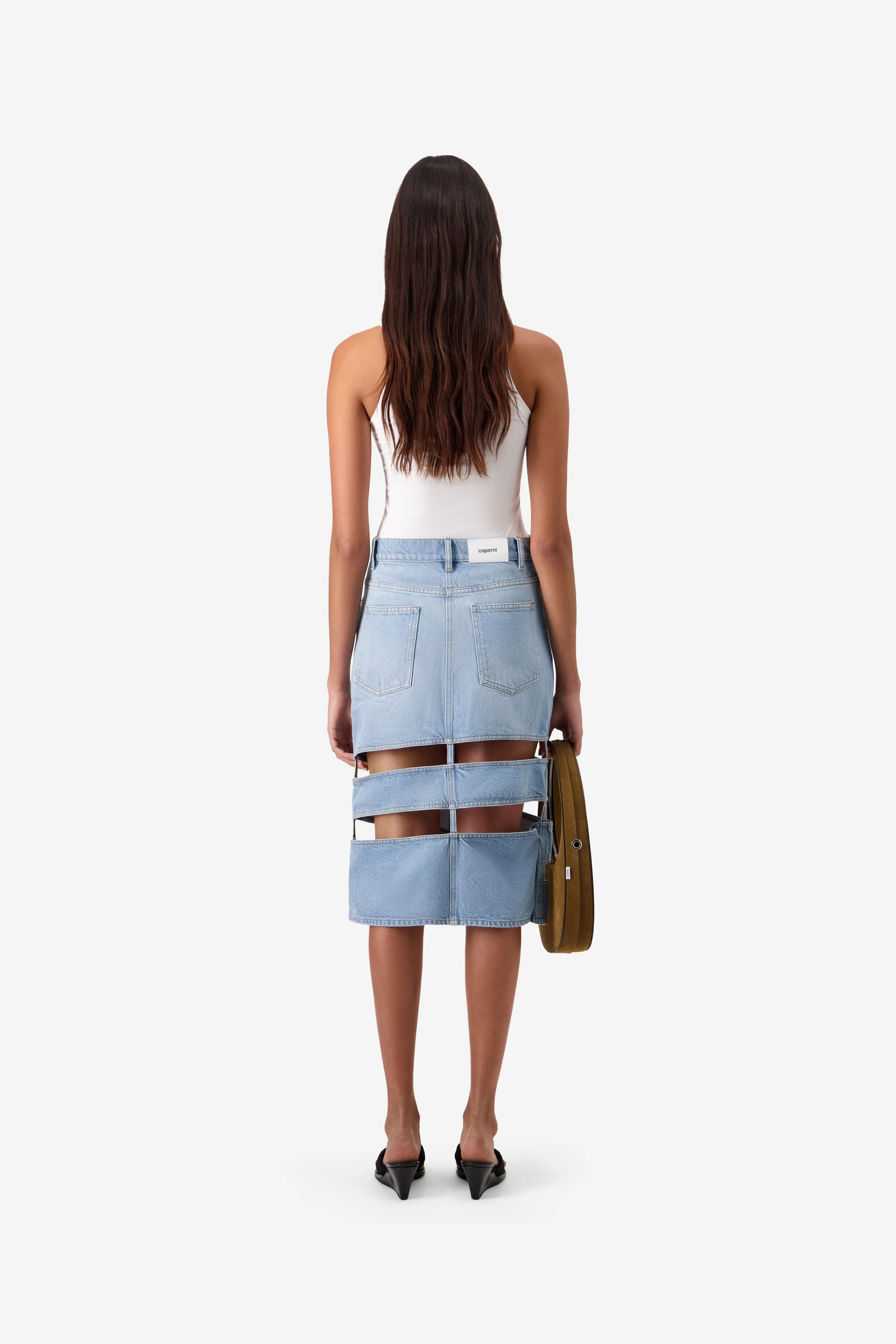 Spiral Denim Skirt sold by Coperni Paris product image thumbnail 4