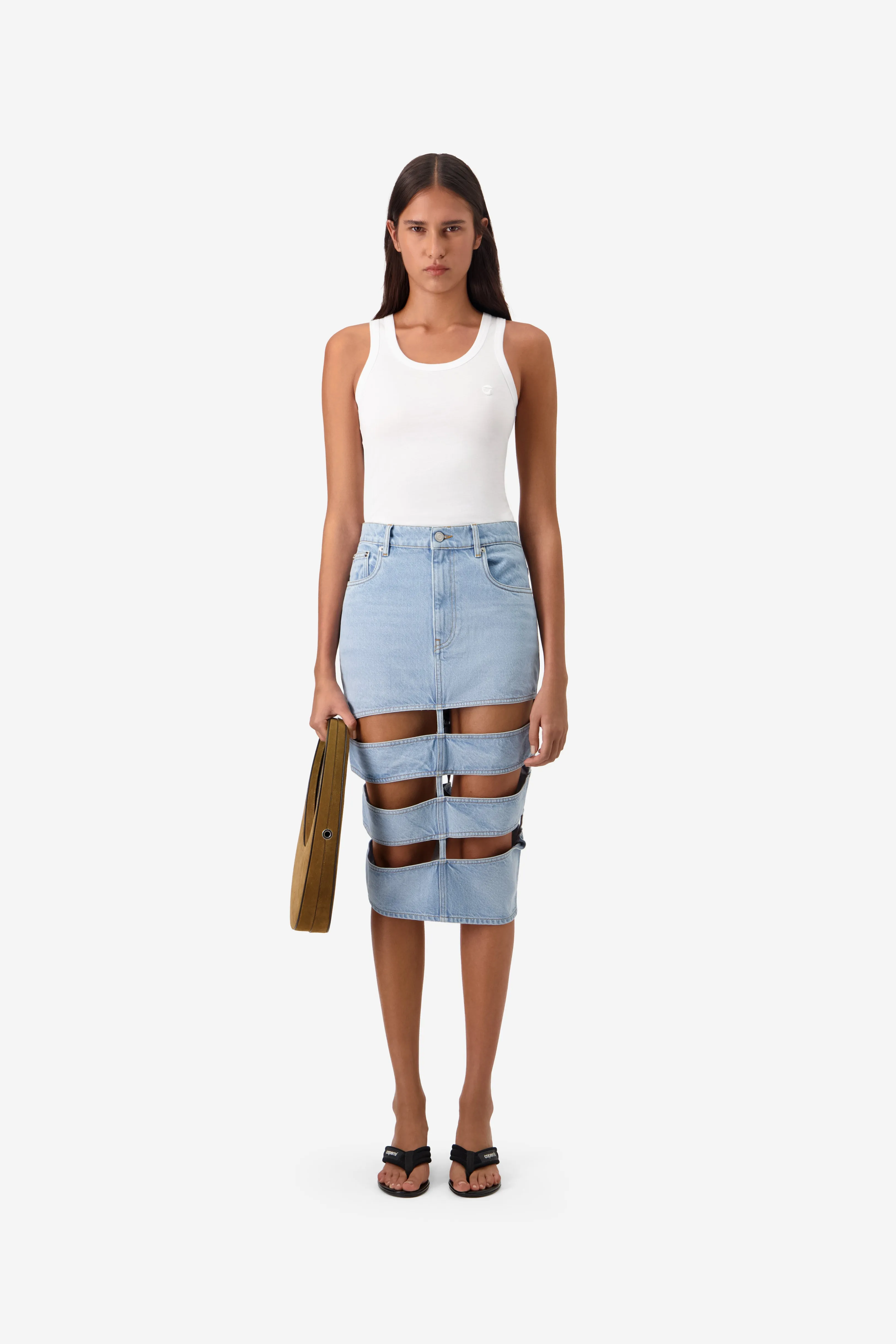 Spiral Denim Skirt sold by Coperni Paris product image thumbnail 2