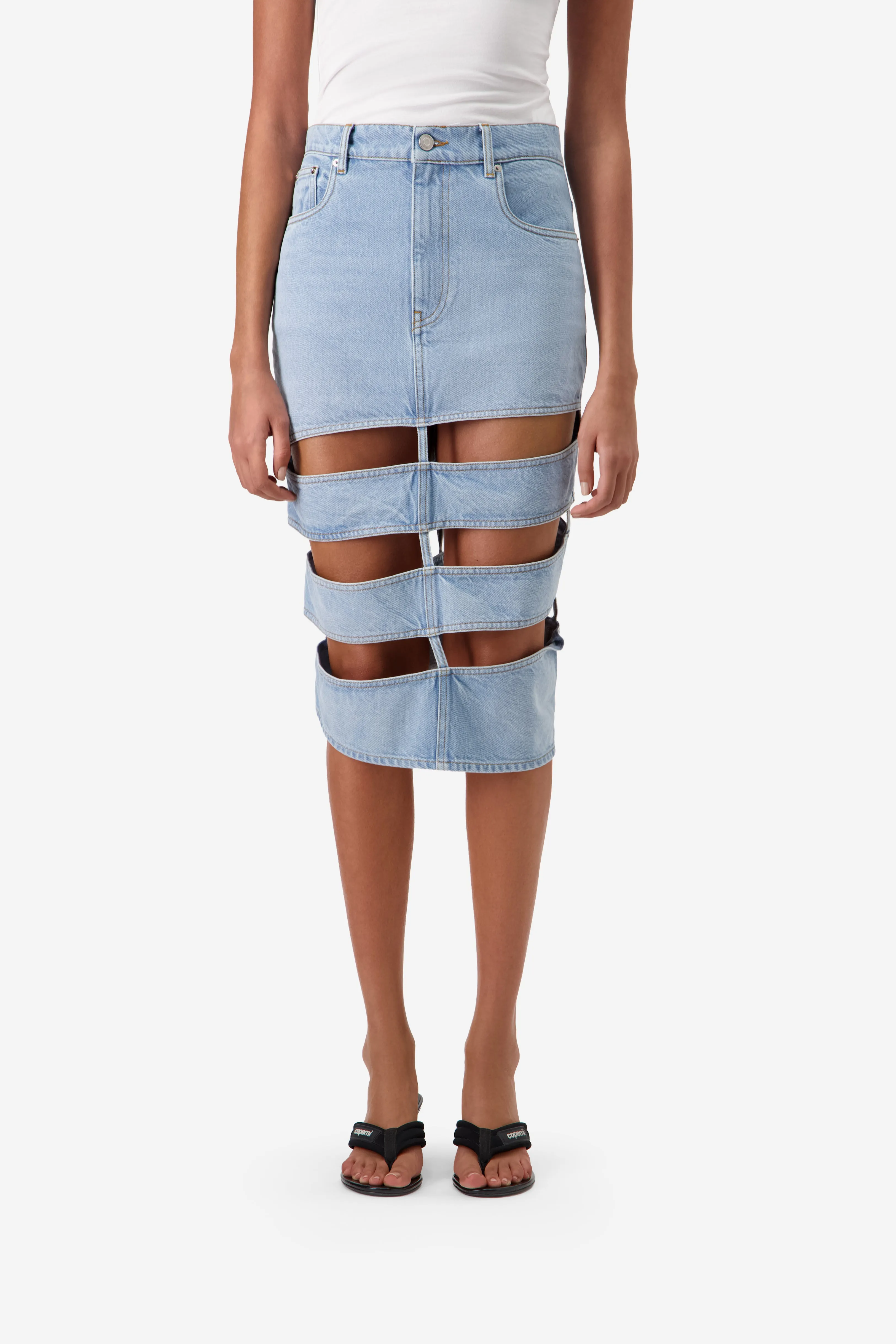 Spiral Denim Skirt sold by Coperni Paris product image thumbnail 5