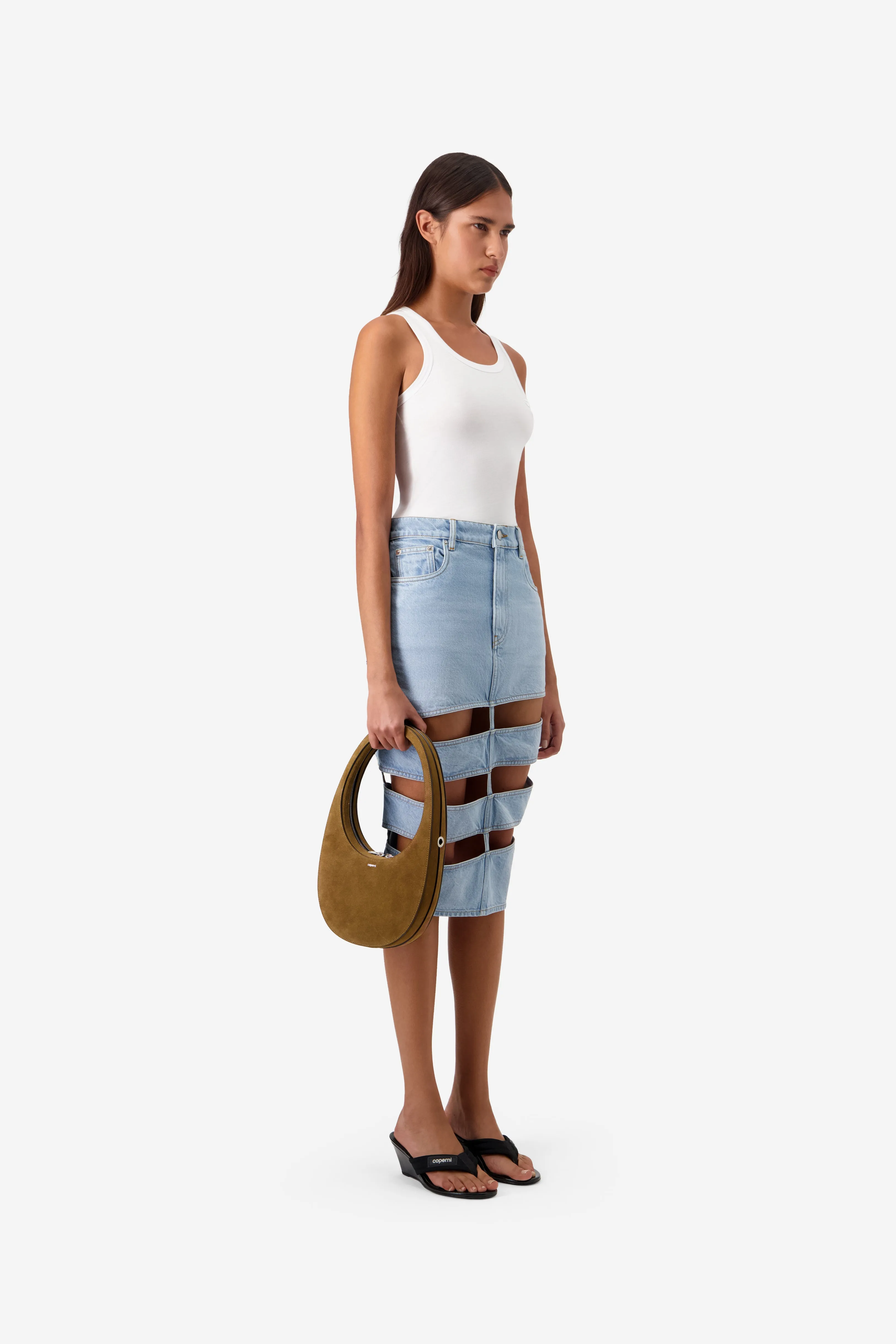 Spiral Denim Skirt sold by Coperni Paris product image thumbnail 3