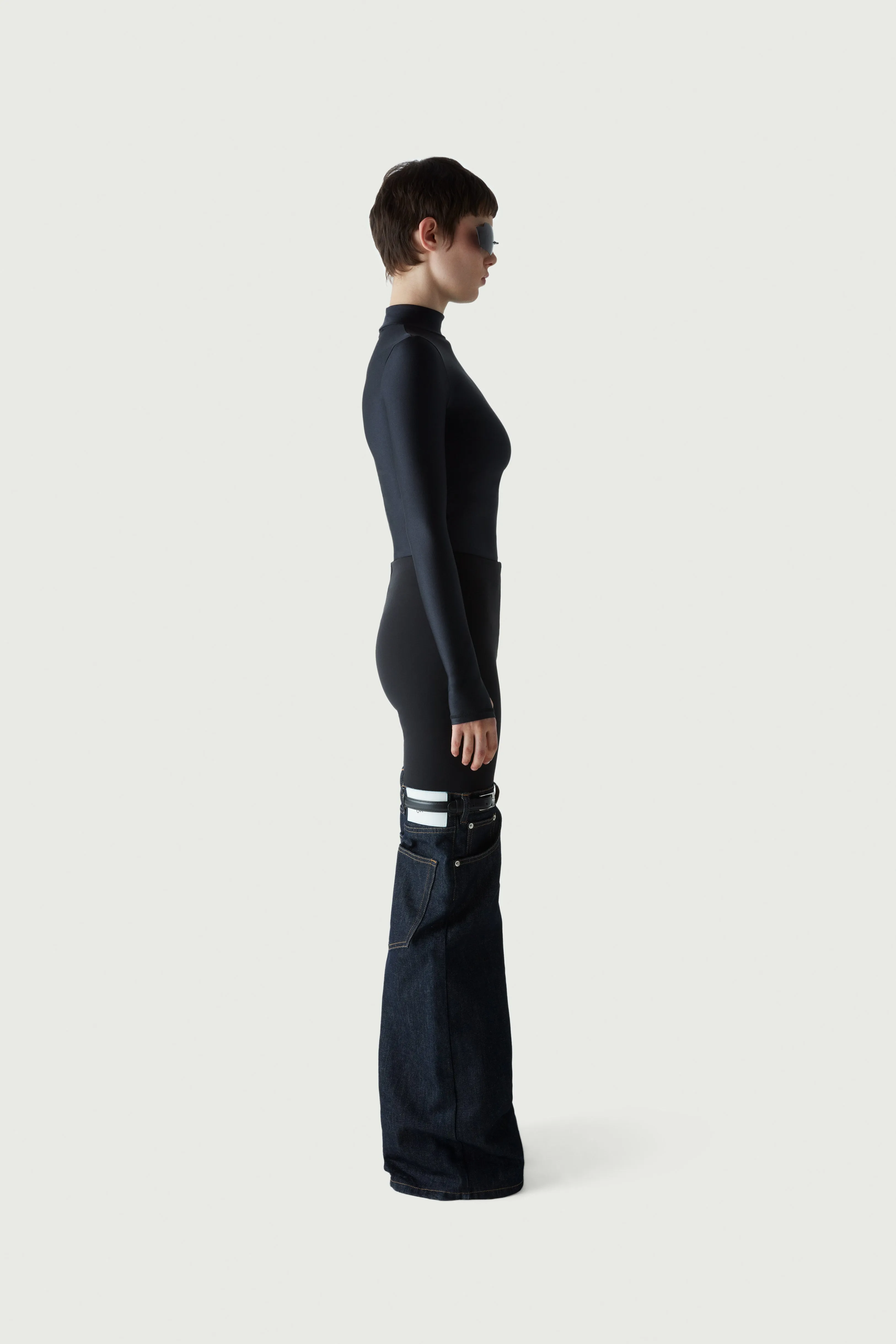 Denim Hybrid Flare Trousers sold by Coperni Paris product image thumbnail 3