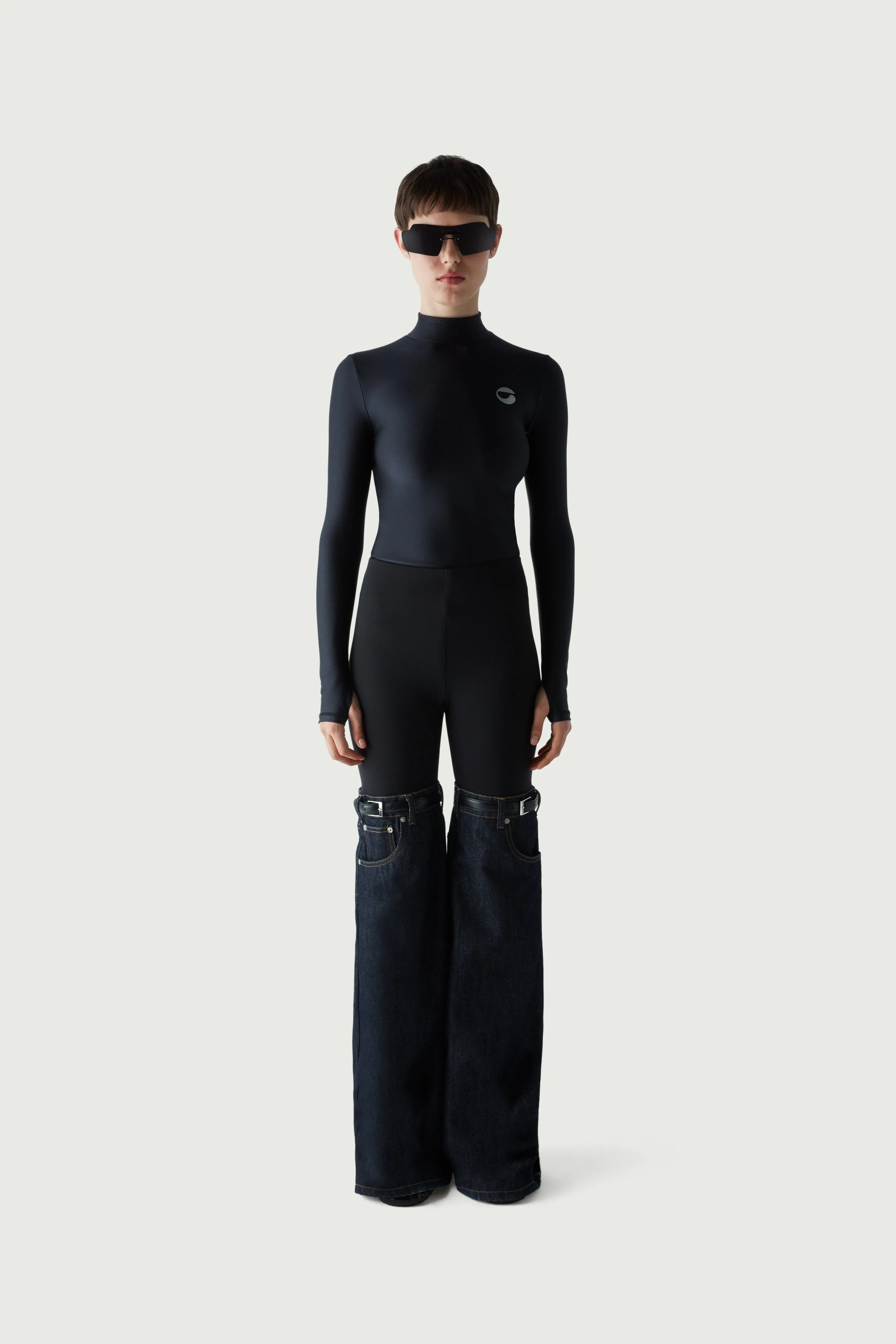 Denim Hybrid Flare Trousers sold by Coperni Paris product image thumbnail 2