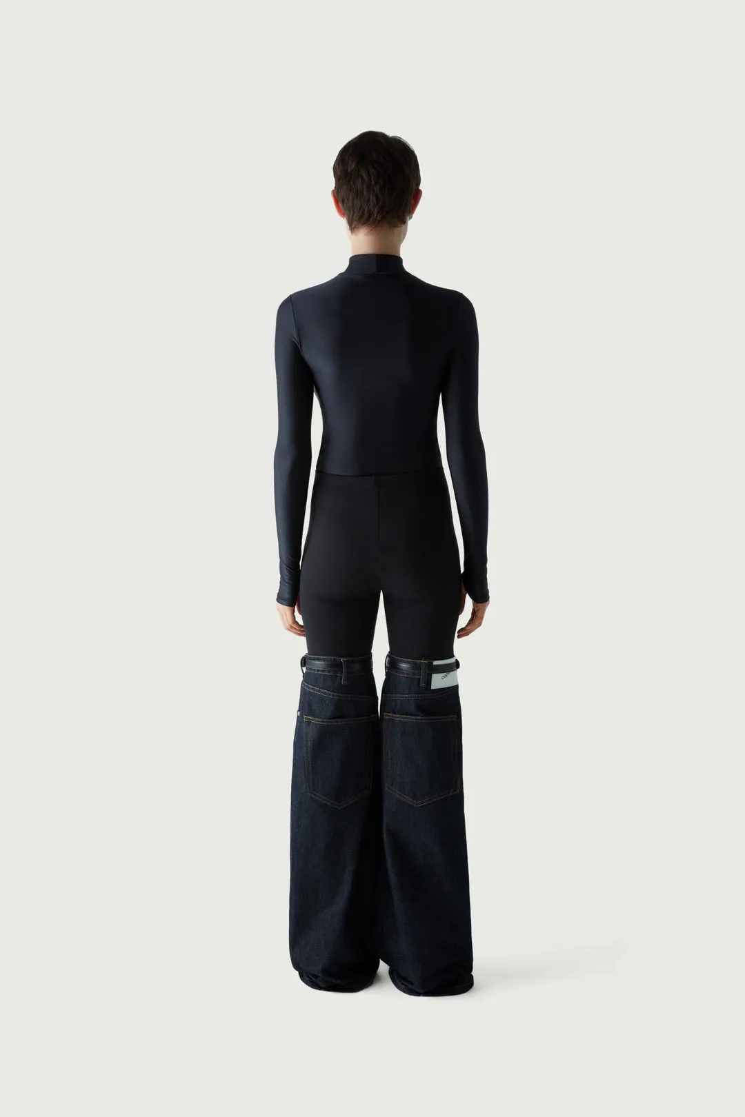Denim Hybrid Flare Trousers sold by Coperni Paris product image thumbnail 4