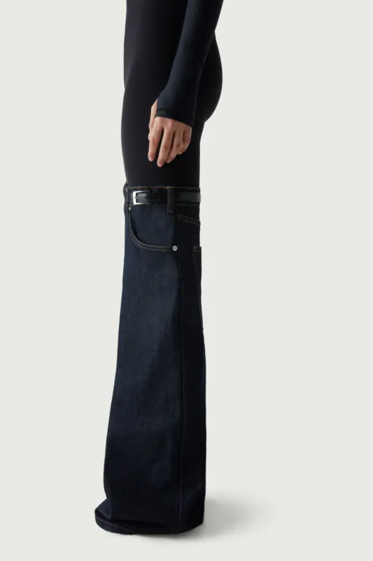 Denim Hybrid Flare Trousers made by Coperni Paris