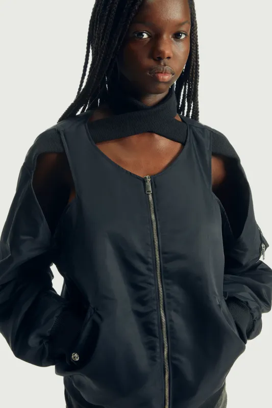 Cut-Out Twisted Bomber Jacket sold by Coperni Paris