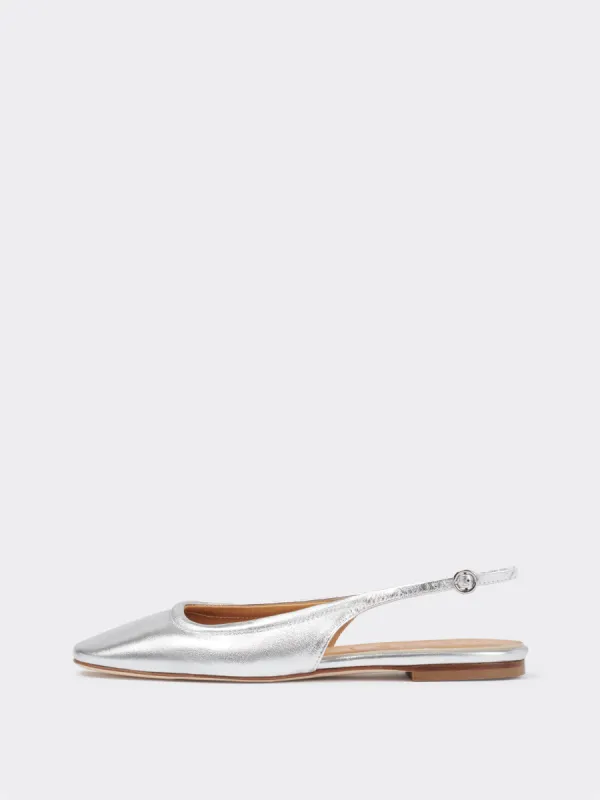 Dani Leather Slingback Flats sold by Aeyde