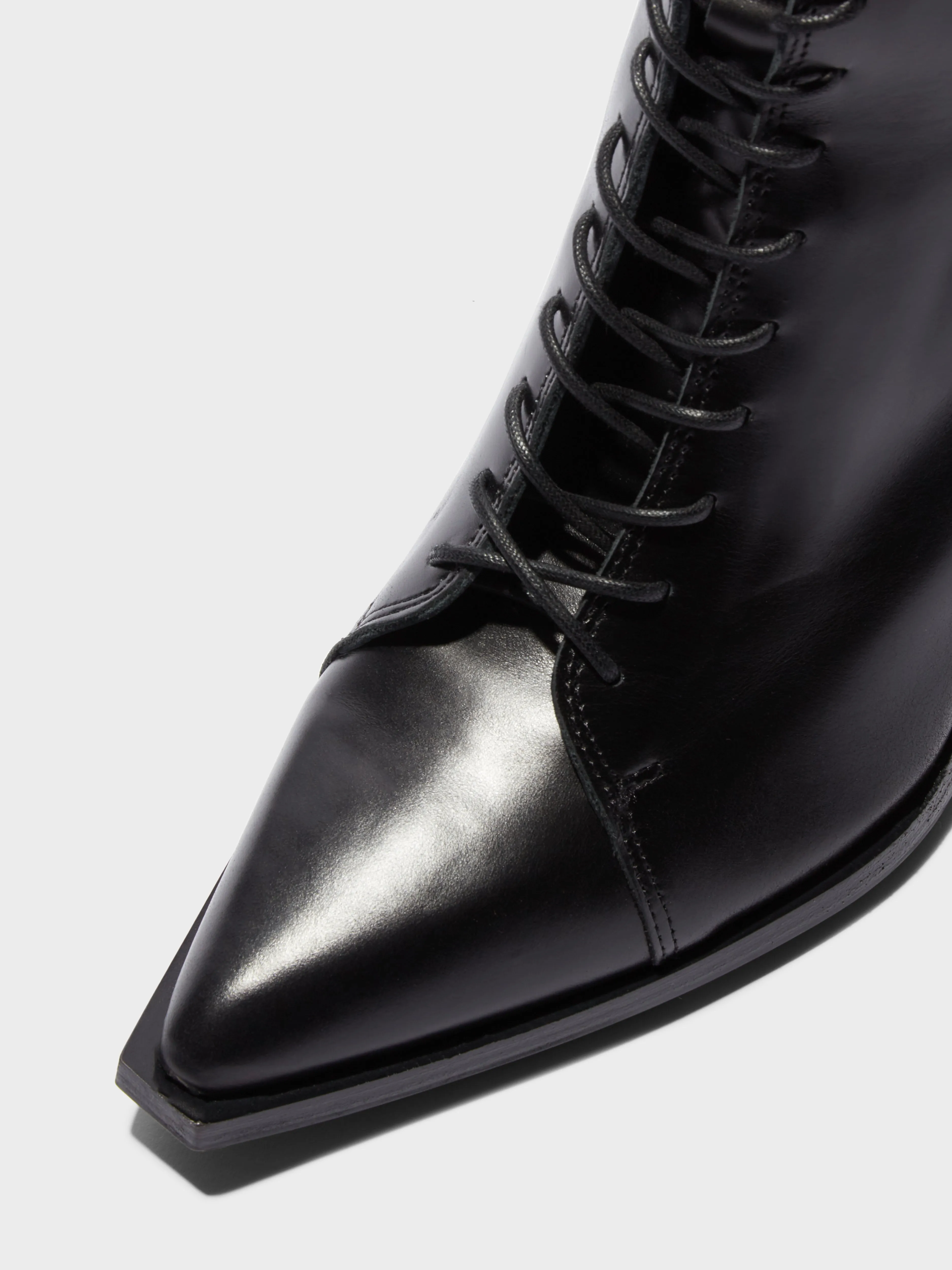 Kristina Leather Cowboy Knee-High Boots sold by Aeyde product image thumbnail 3