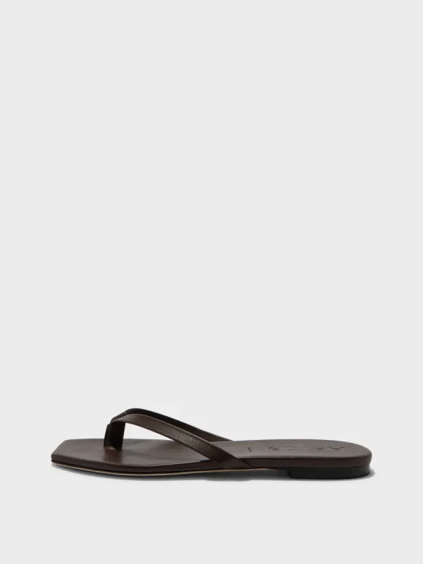 Renee Leather Thong Sandals sold by Aeyde