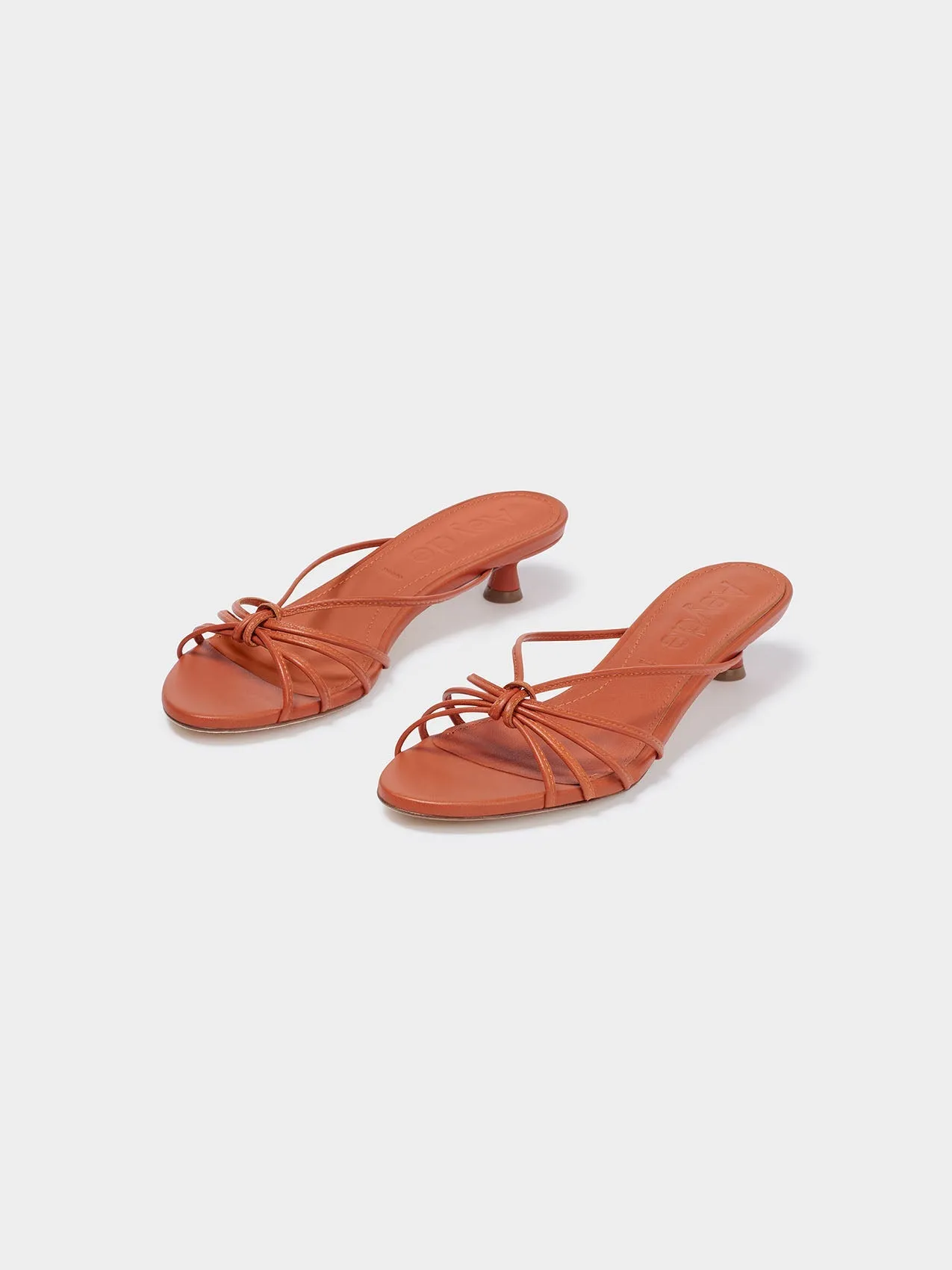 Milla Leather Kitten-Heel Sandals sold by Aeyde product image thumbnail 2