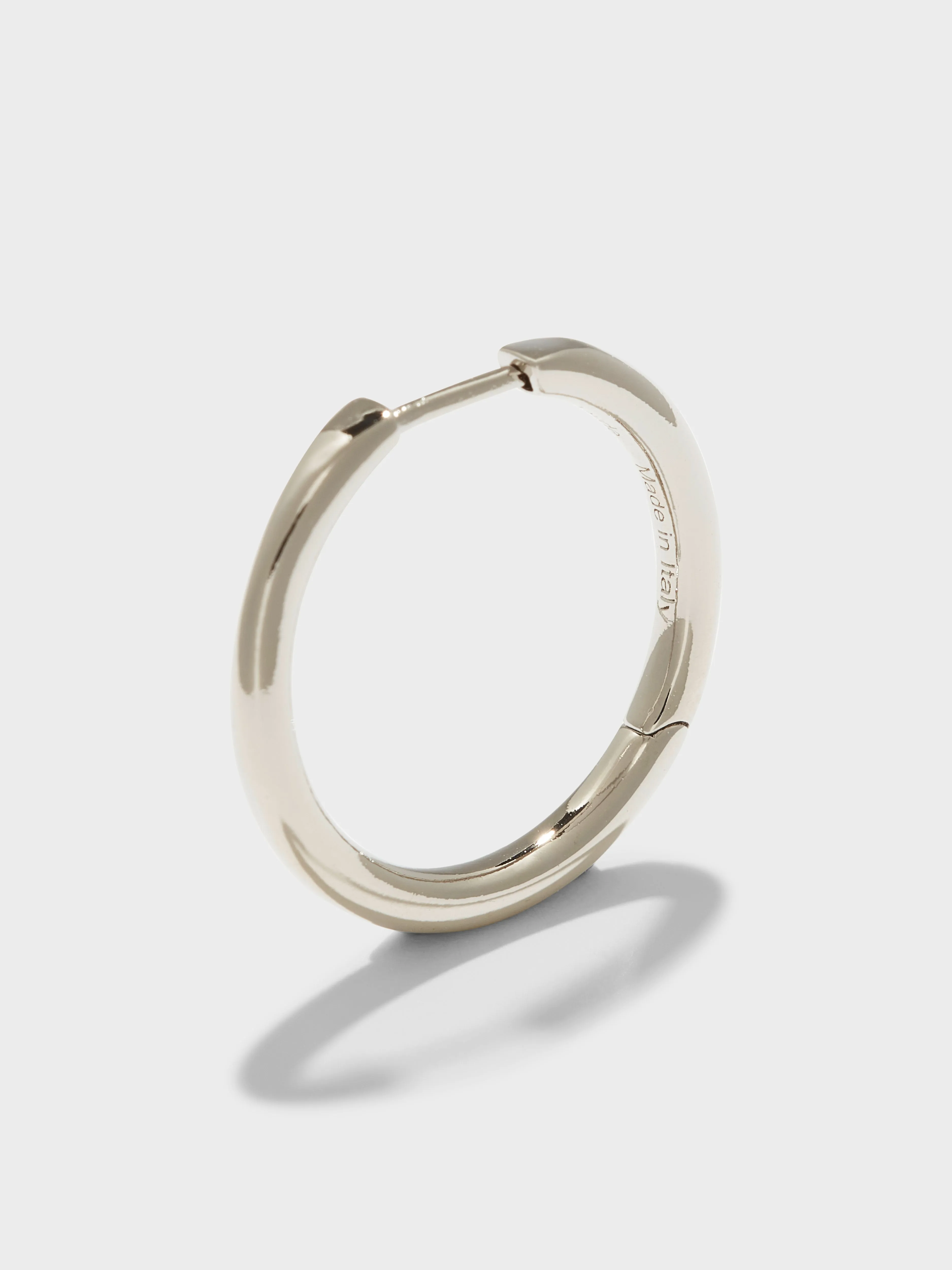 Elona Medium Palladium-Plated Hoop Earrings sold by Aeyde product image thumbnail 3
