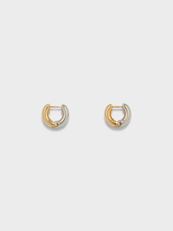 Laurie Small 18kt Gold and Palladium-Plated Hoop Earrings sold by Aeyde