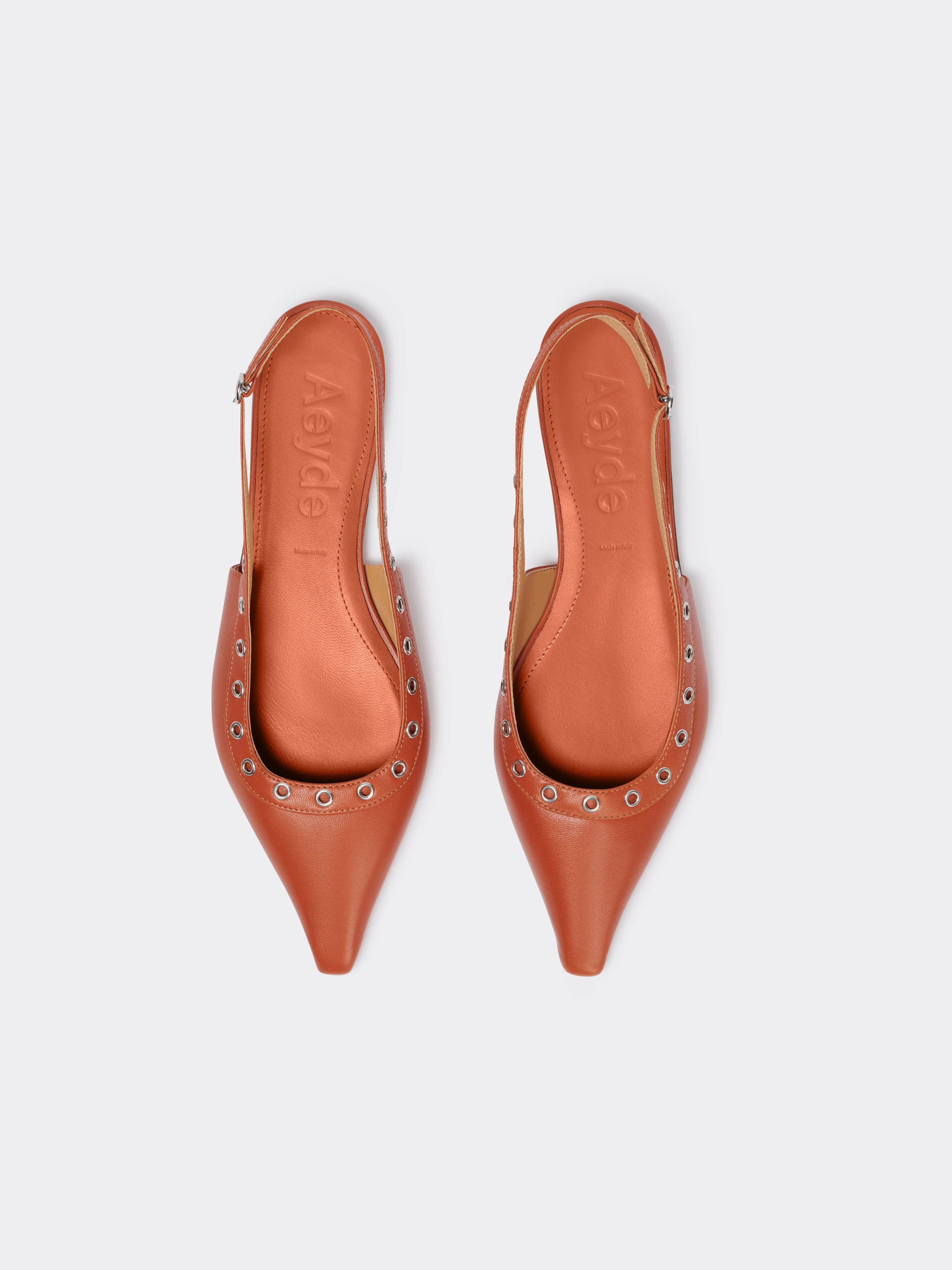 Tizia Leather Slingback Flats sold by Aeyde product image thumbnail 4