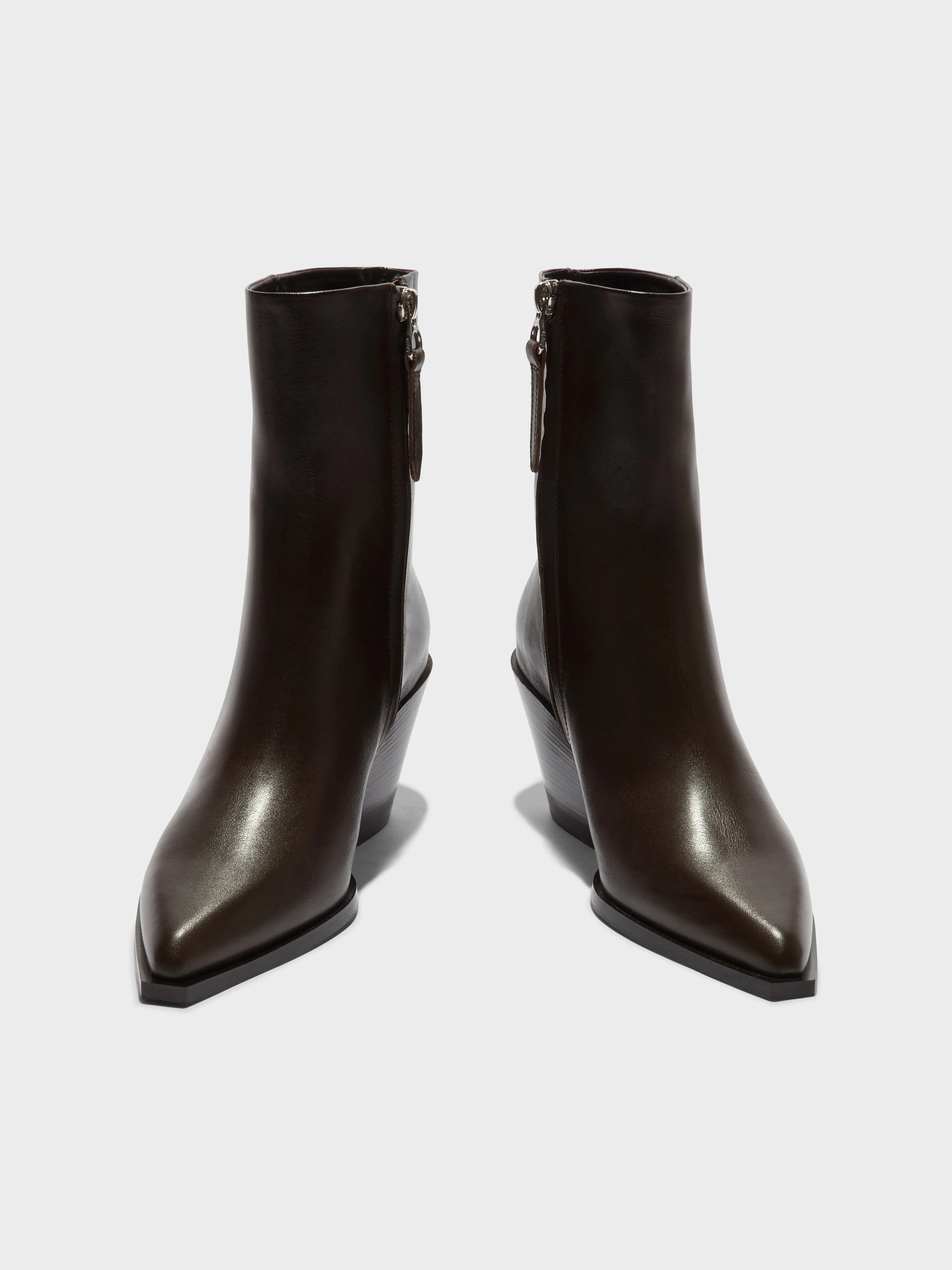 Kara Leather Cowboy Ankle Boots sold by Aeyde product image thumbnail 5