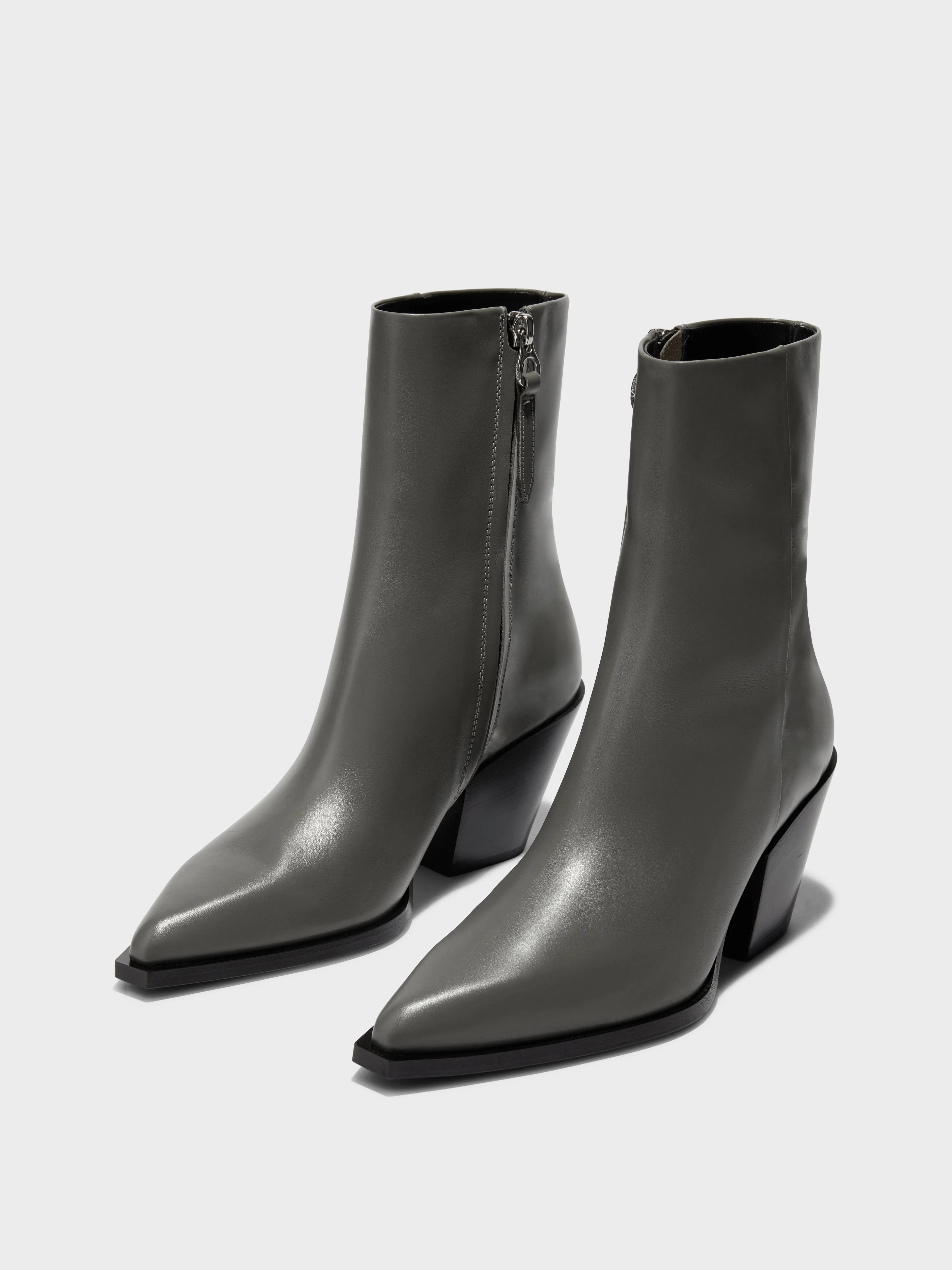 Kara Leather Cowboy Ankle Boots sold by Aeyde product image thumbnail 2