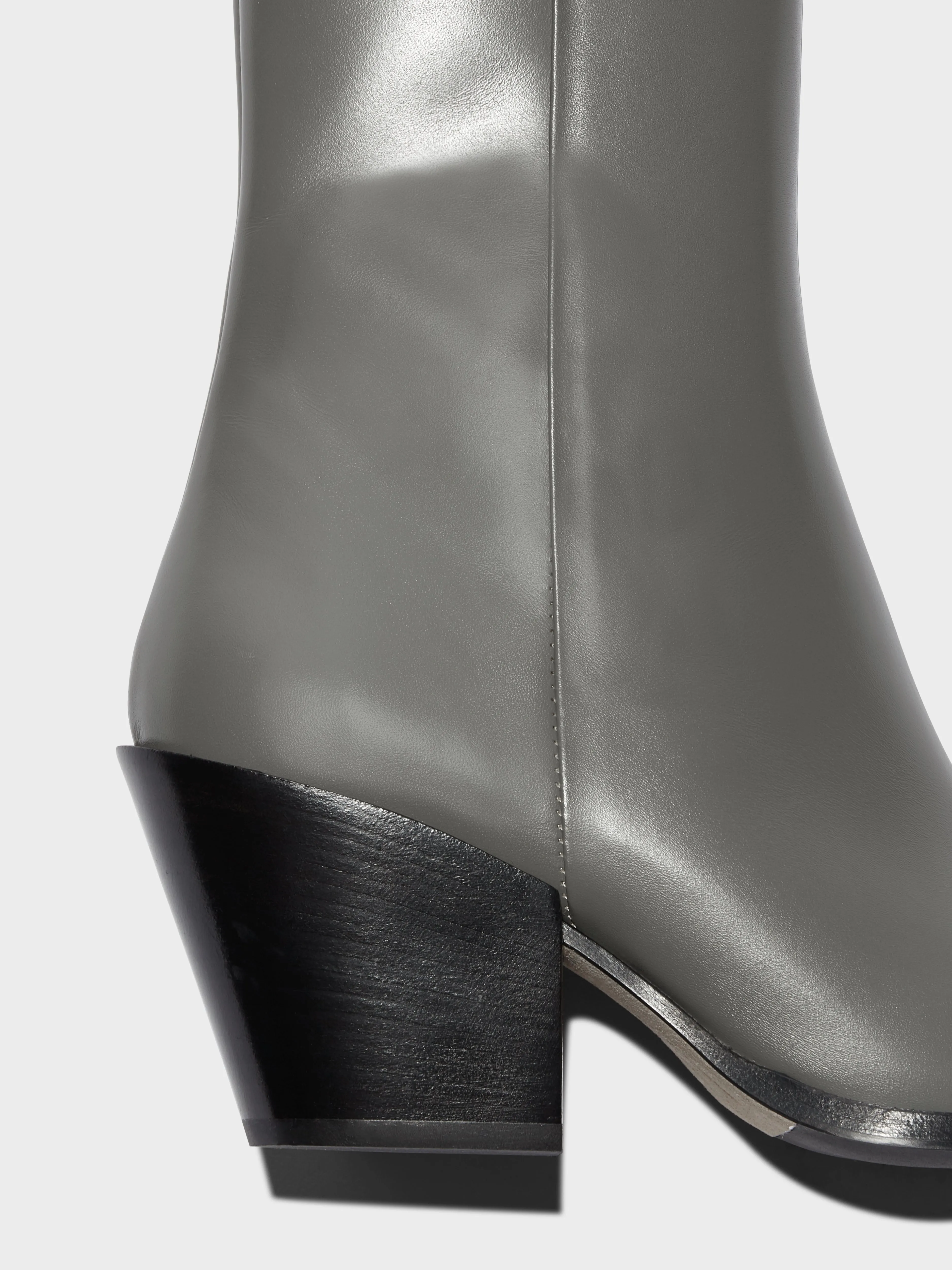 Kara Leather Cowboy Ankle Boots sold by Aeyde product image thumbnail 4