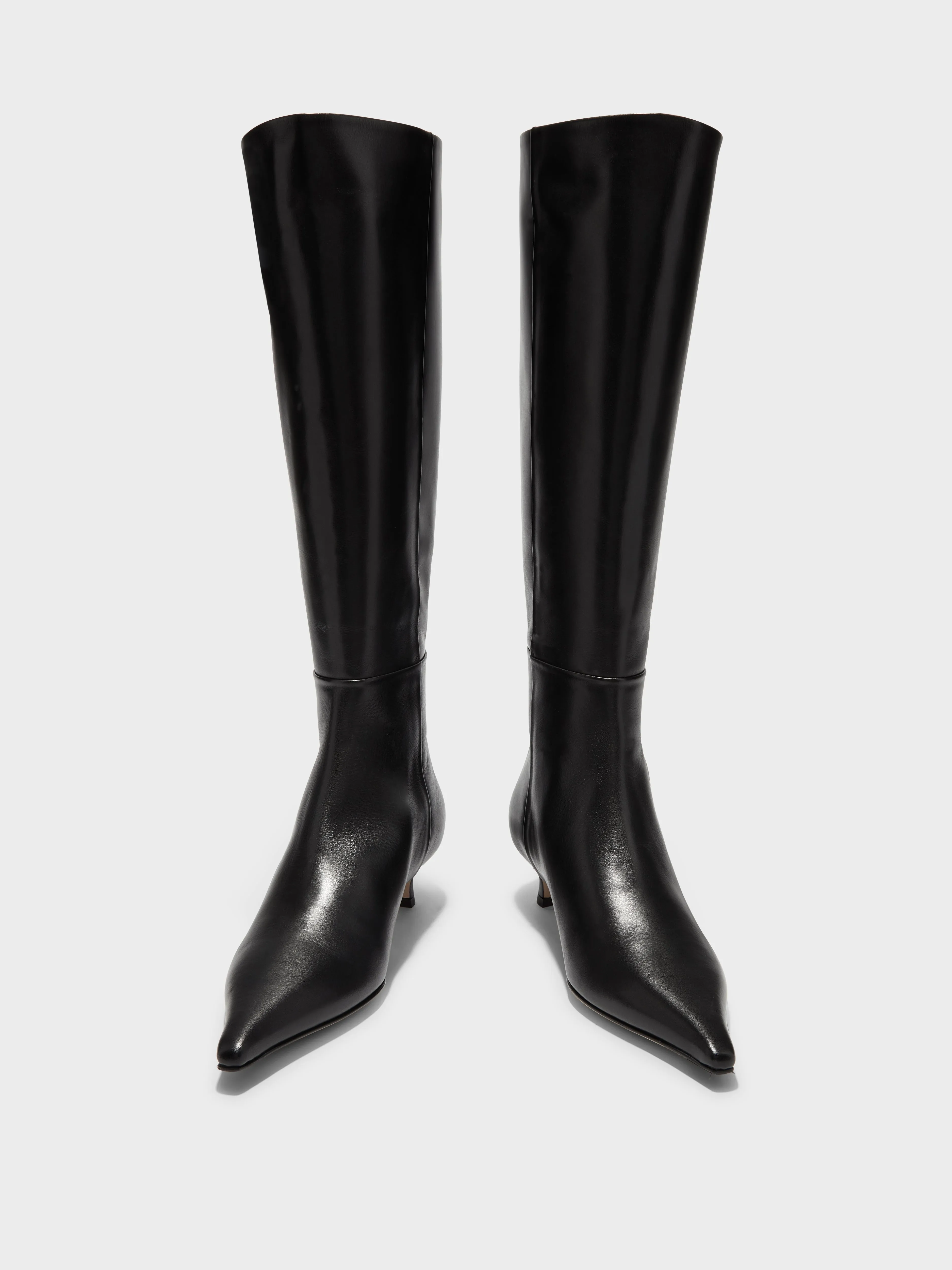 Zazie Leather Knee-High Boots sold by Aeyde product image thumbnail 5