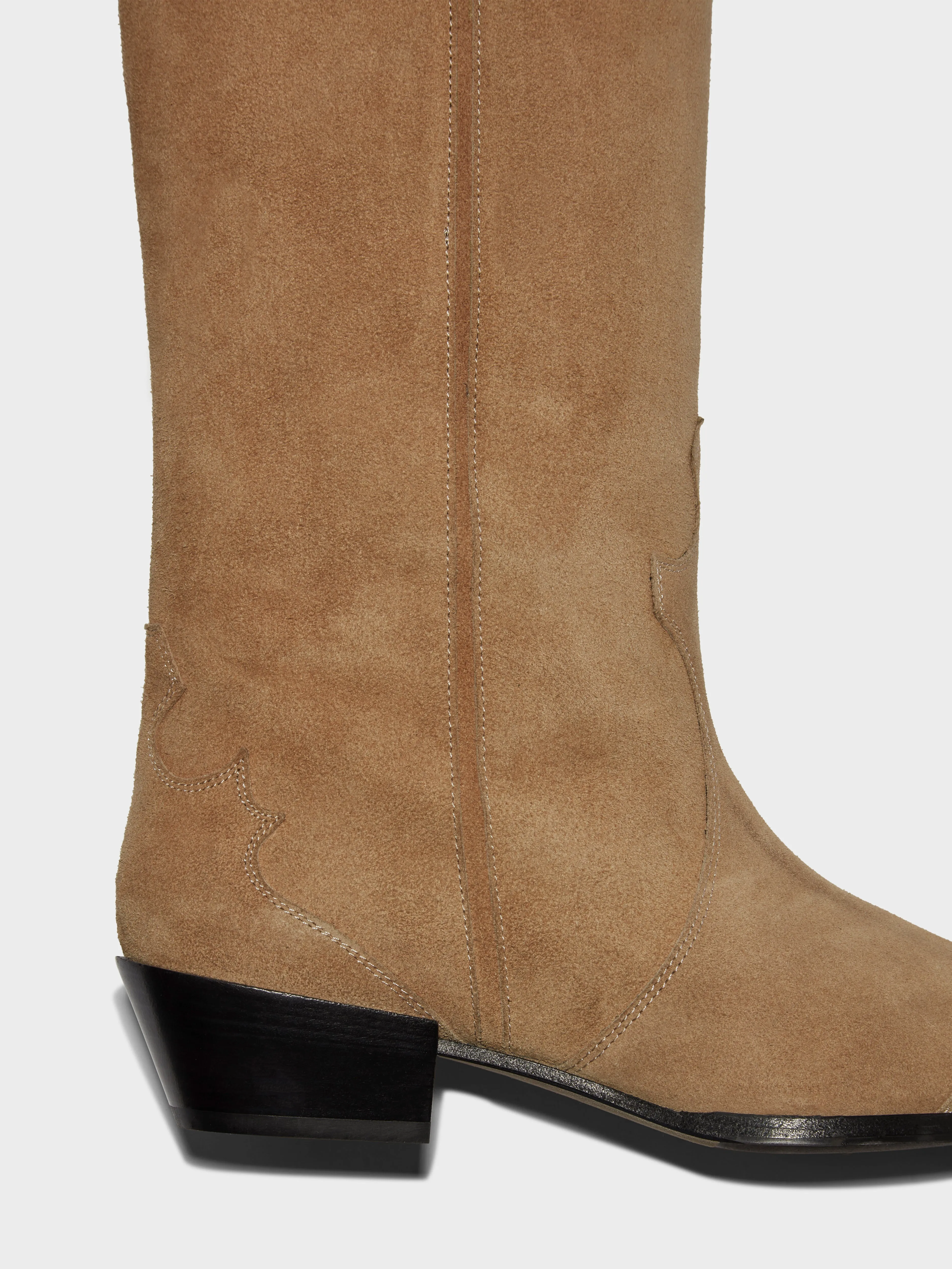 Aruna Suede Cowboy Knee-High Boots sold by Aeyde product image thumbnail 4