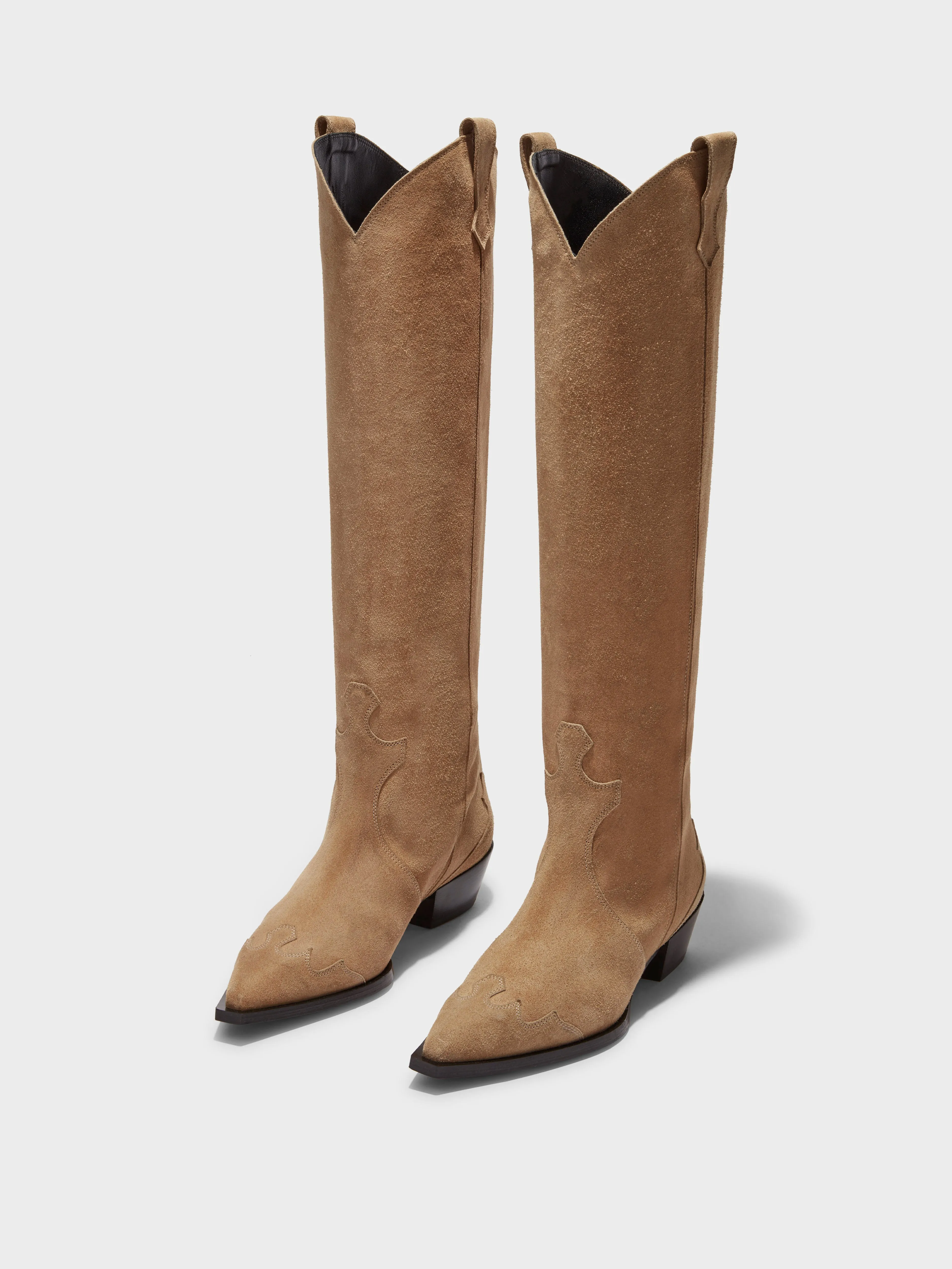 Aruna Suede Cowboy Knee-High Boots sold by Aeyde product image thumbnail 2
