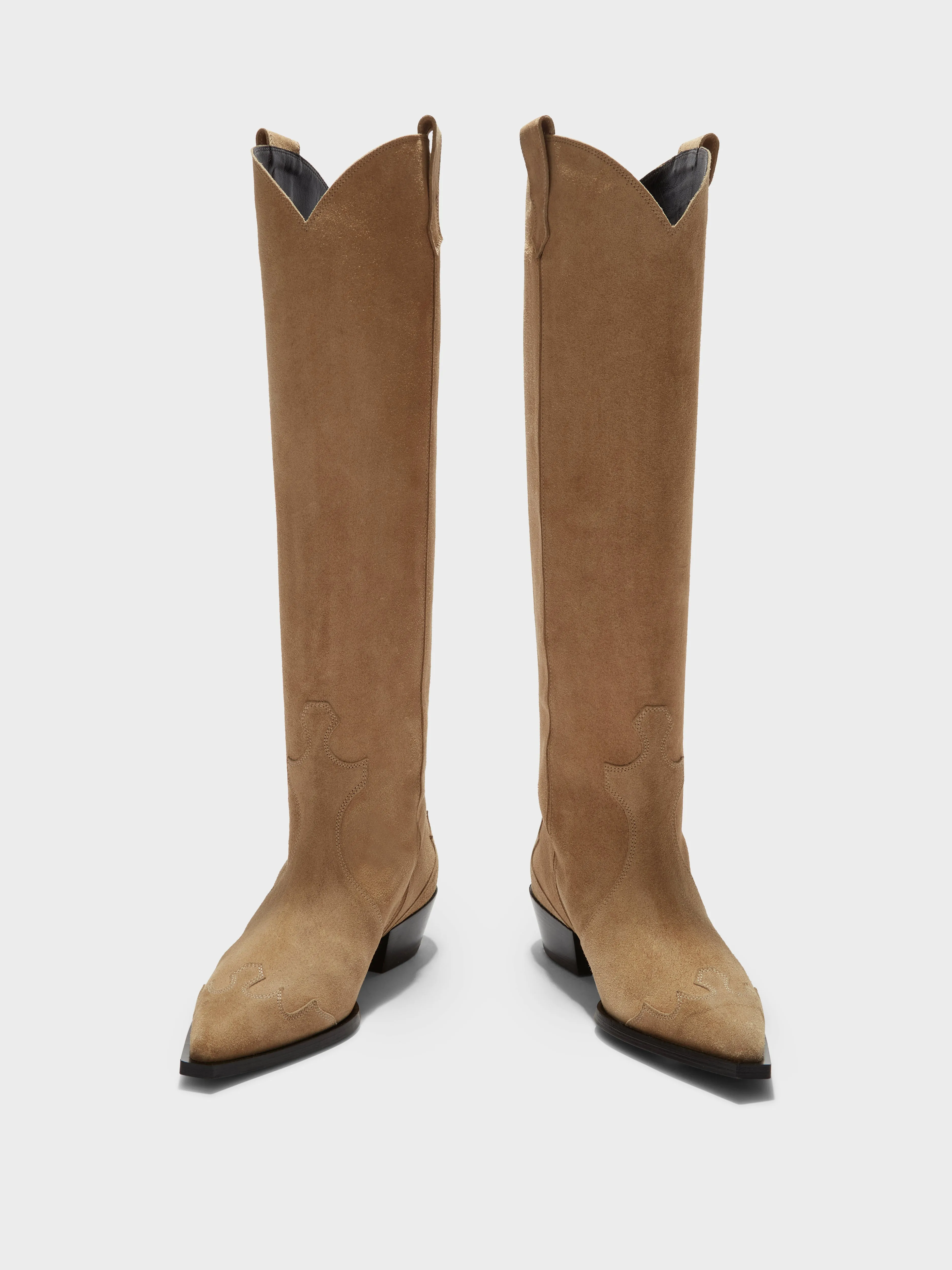 Aruna Suede Cowboy Knee-High Boots sold by Aeyde product image thumbnail 5