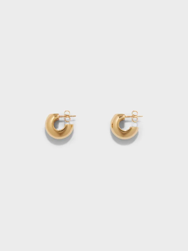 Alma Small 18kt Gold-Plated Earrings sold by Aeyde