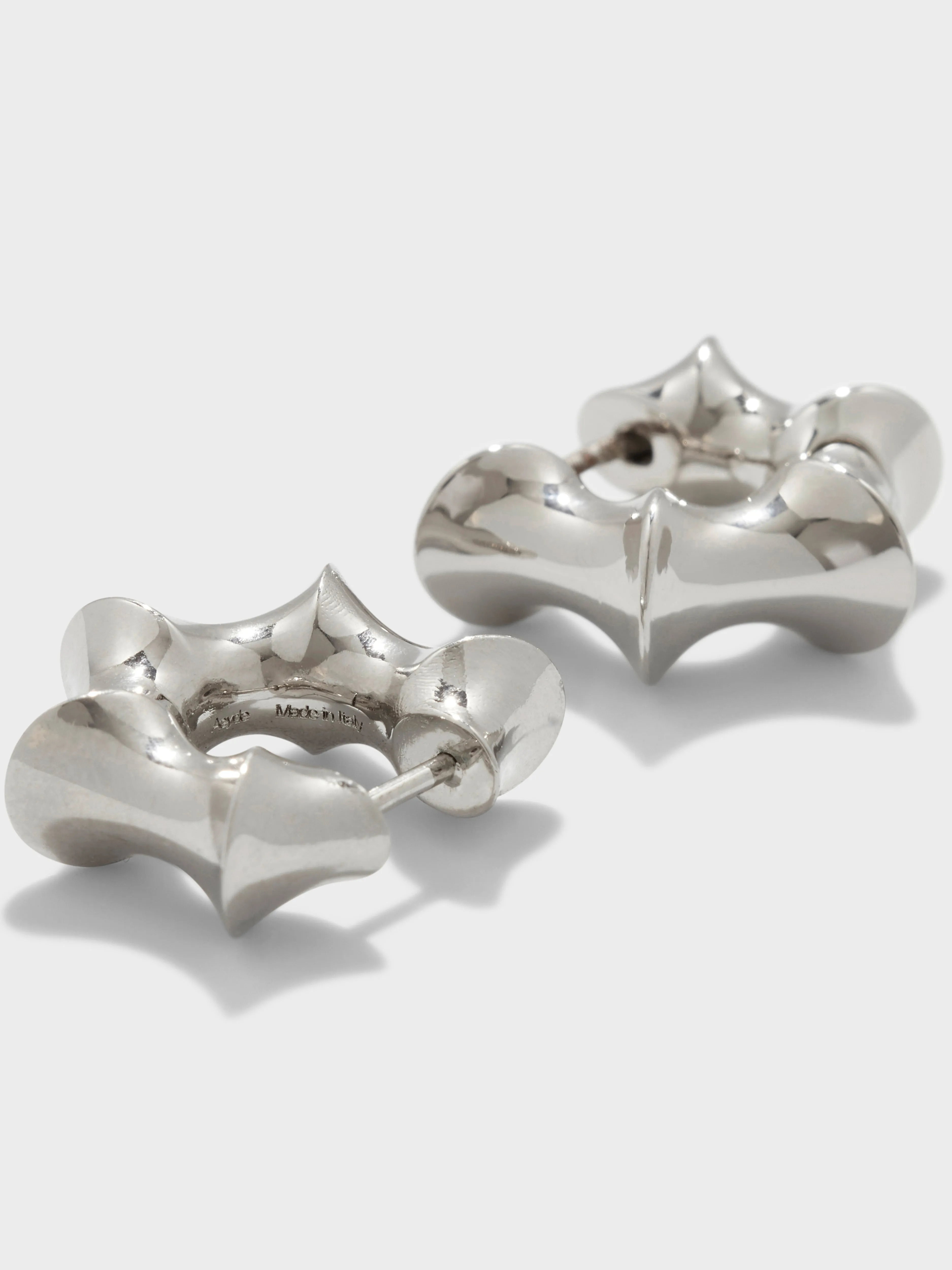 Phoenix Palladium-Plated Hoop Earrings sold by Aeyde product image thumbnail 3