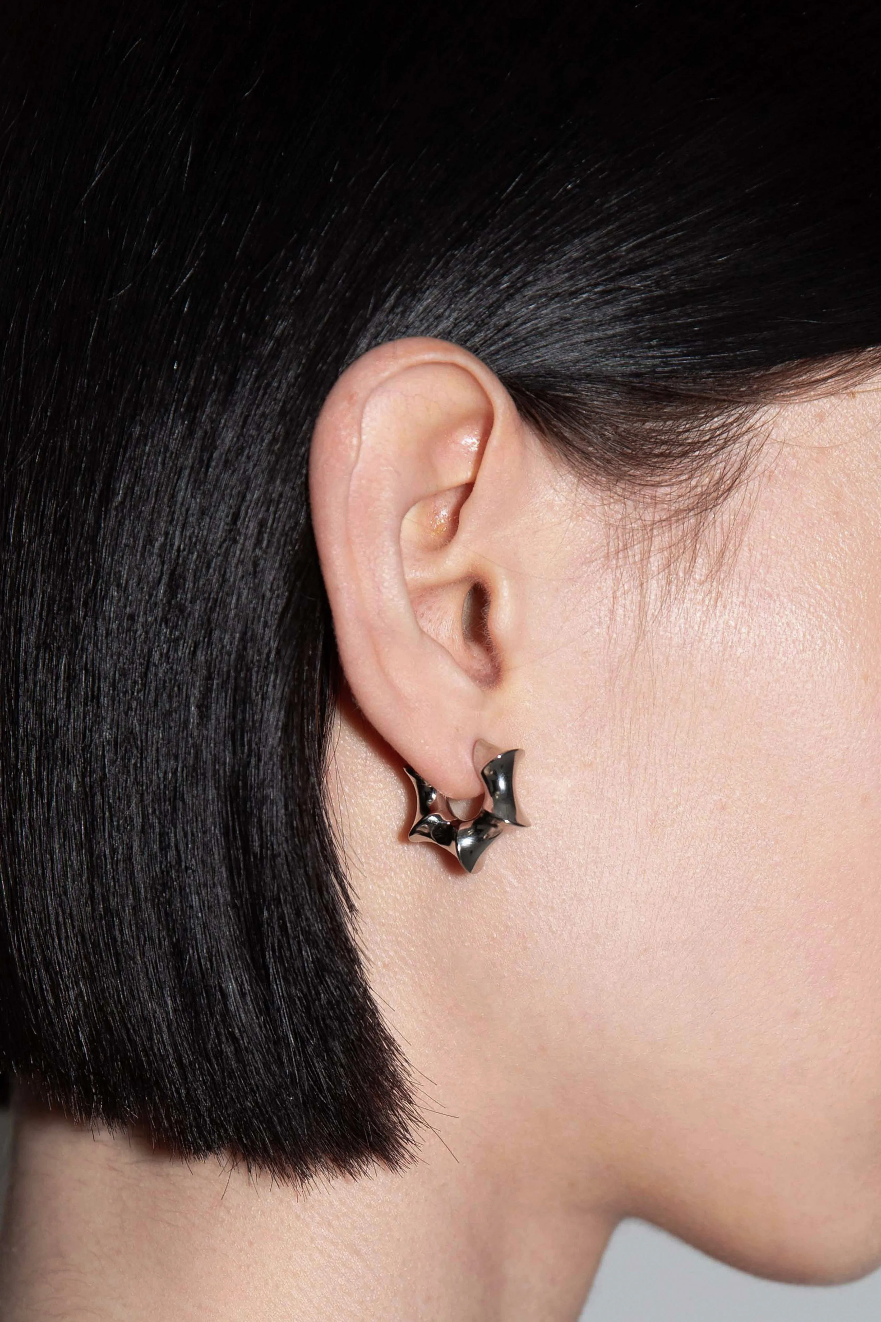 Phoenix Palladium-Plated Hoop Earrings sold by Aeyde product image thumbnail 5