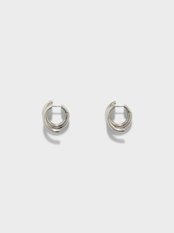 Dillon Palladium-Plated Hoop Earrings made by Aeyde