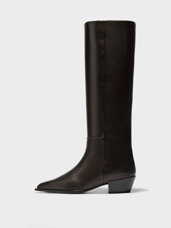 Aruna Leather Knee-High Cowboy Boots | Parallel