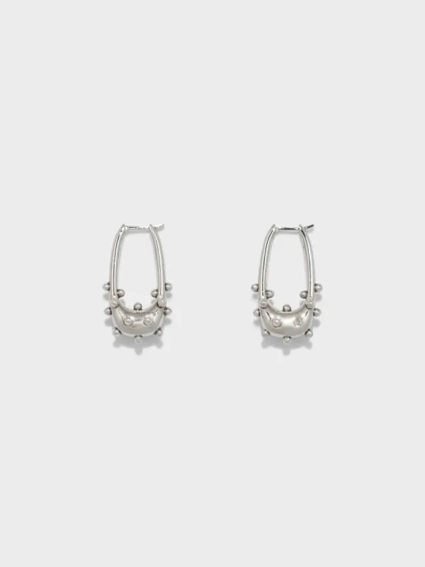 Elias Palladium-Plated Hoop Earrings sold by Aeyde