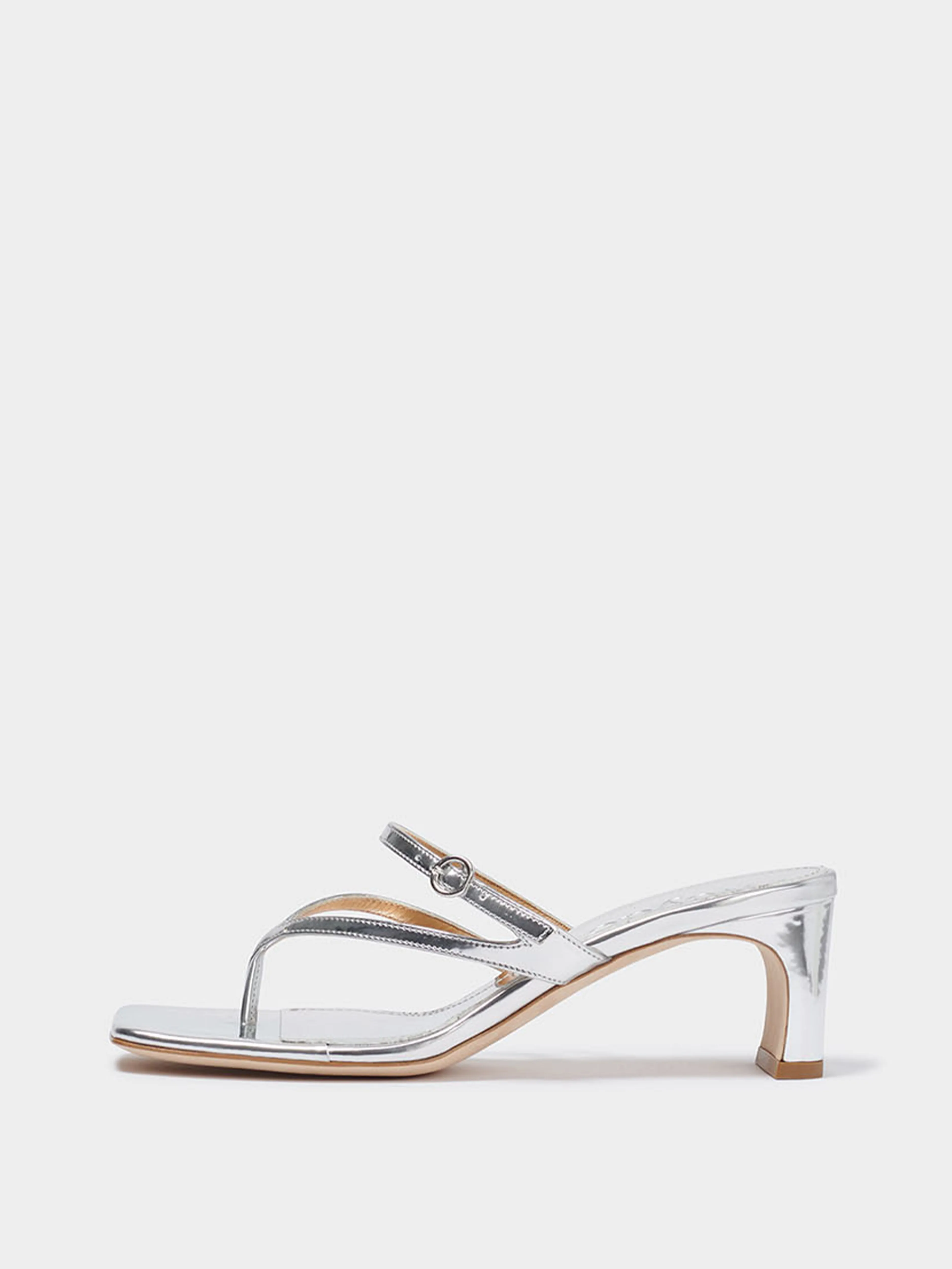 Giselle Leather Toe-Post Sandals sold by Aeyde